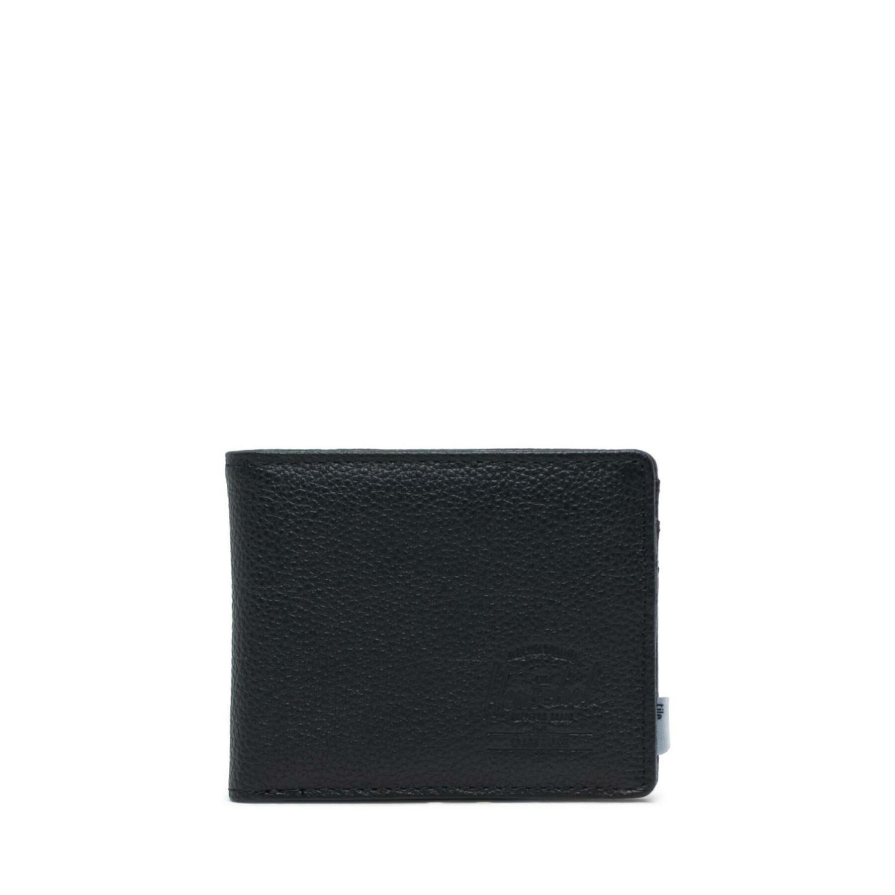 Portfolio Herschel black pebbled leather