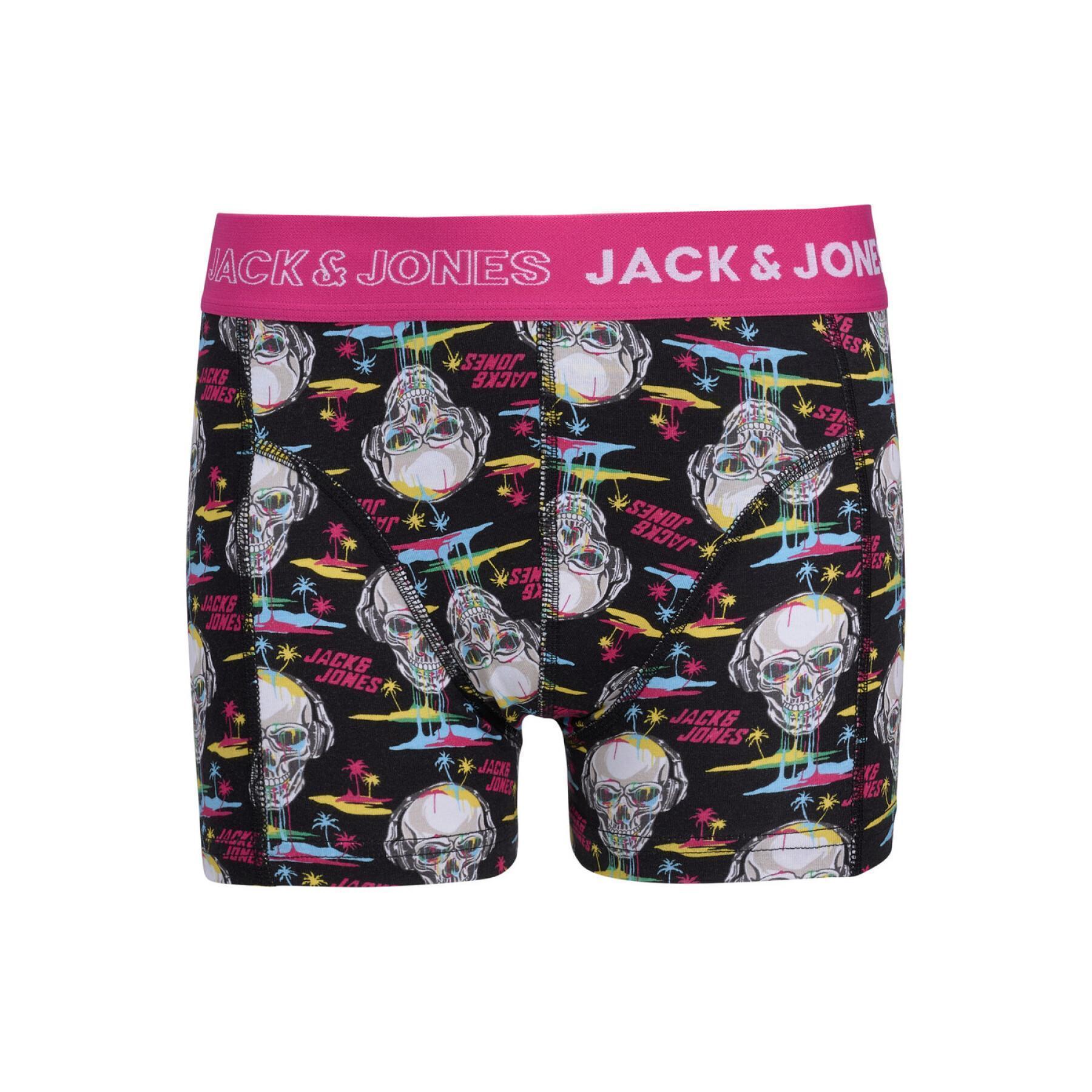 Children's boxer shorts Jack & Jones Melting Skull (Lot de 3)