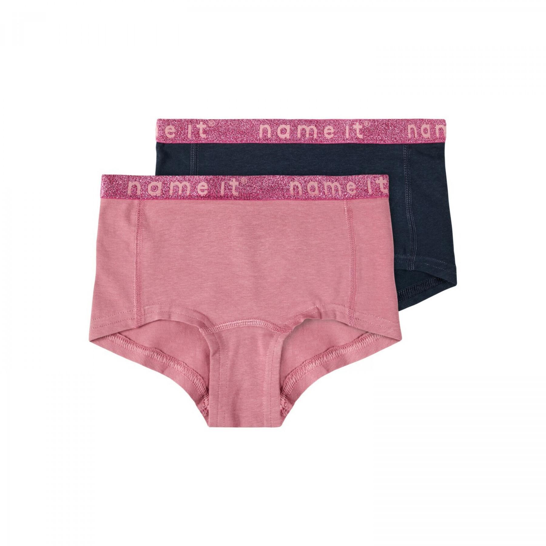 Set of 2 girl shorties Name it Hipster