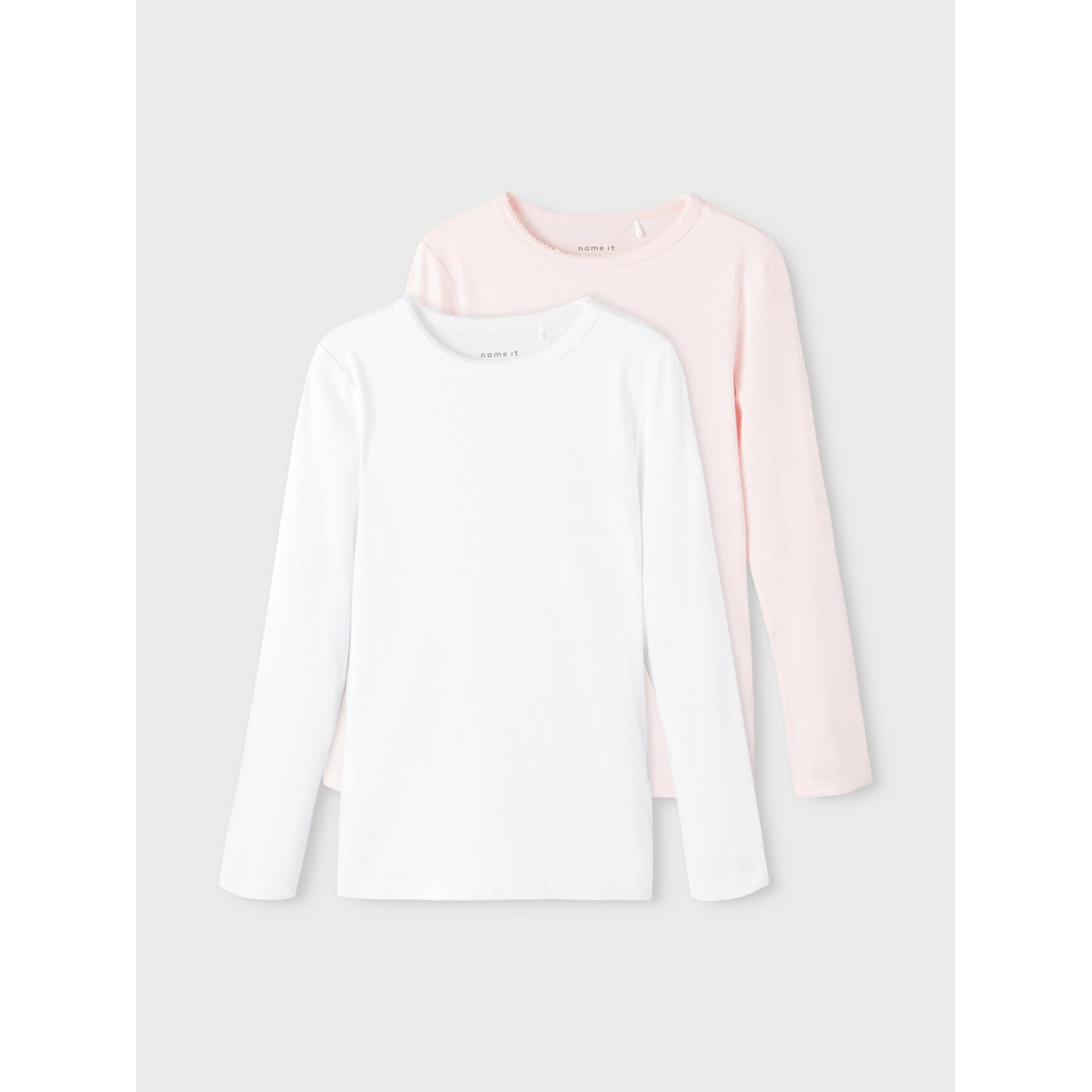 Pack of 2 long sleeve pullovers for girls Name it