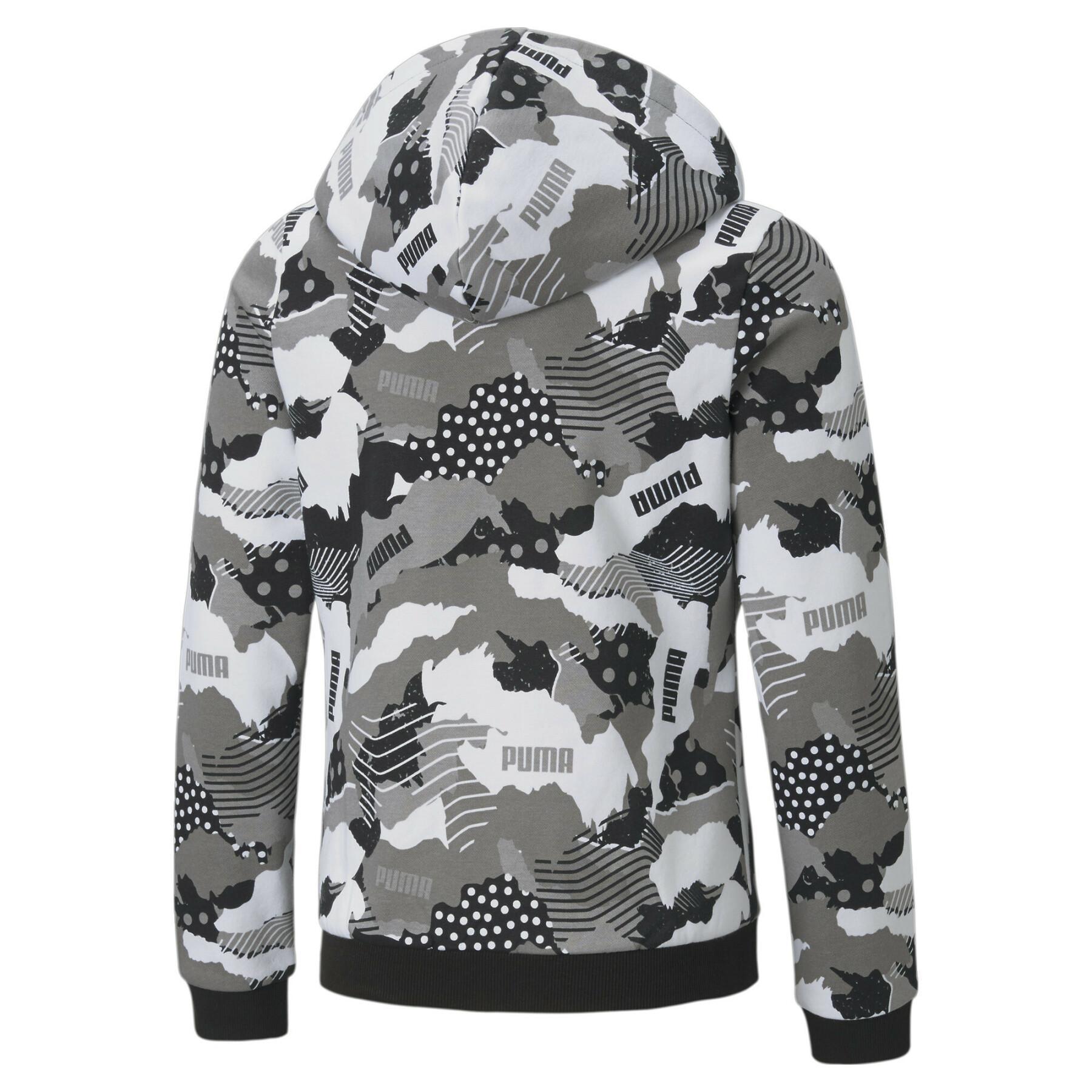 Full-zip sweatshirt for children Puma Alpha AOP
