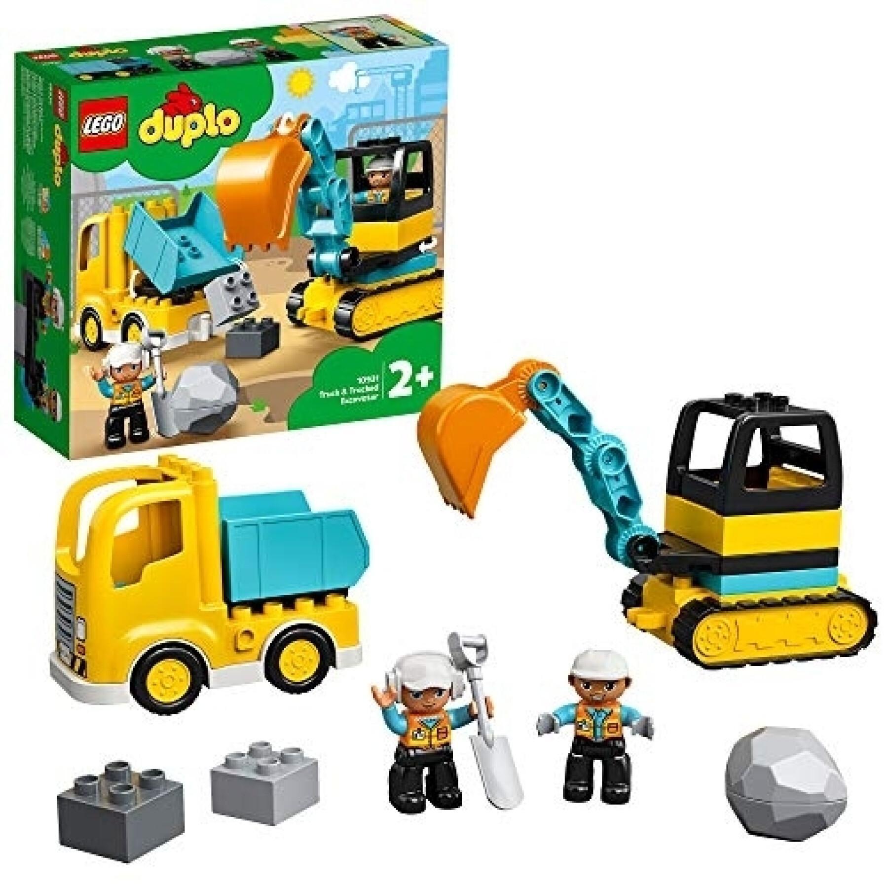 Truck + digger building sets Lego Duplo