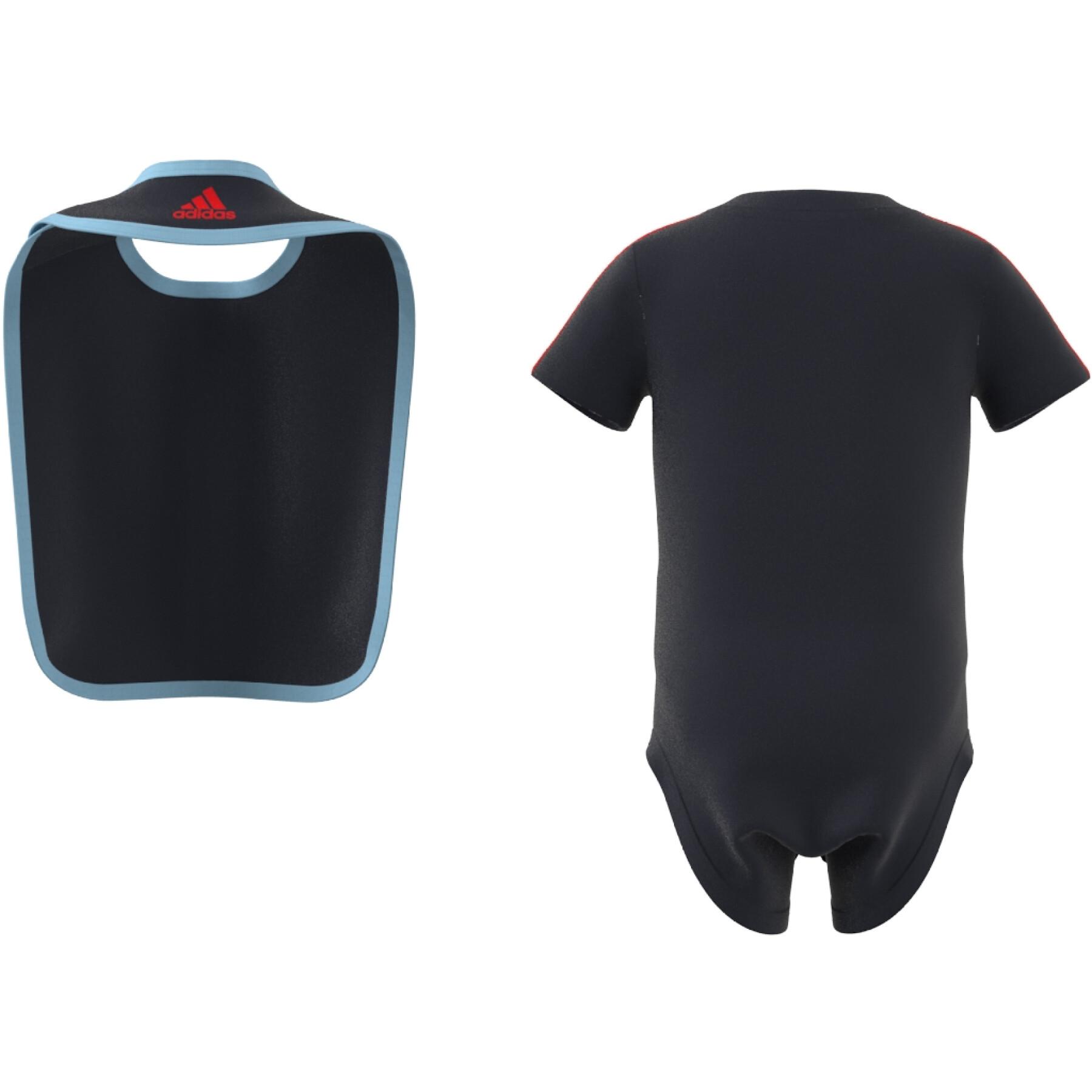 Baby bodysuit with bib adidas