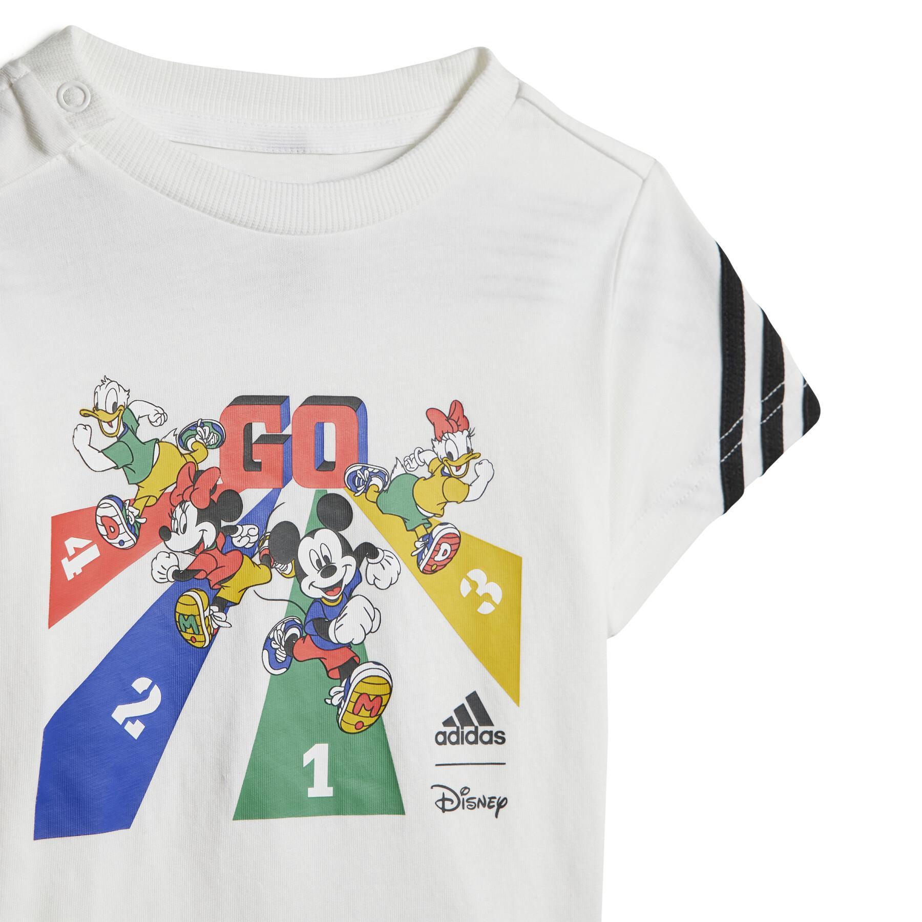 Baby t-shirt and shorts set adidas Disney Mickey Mouse
