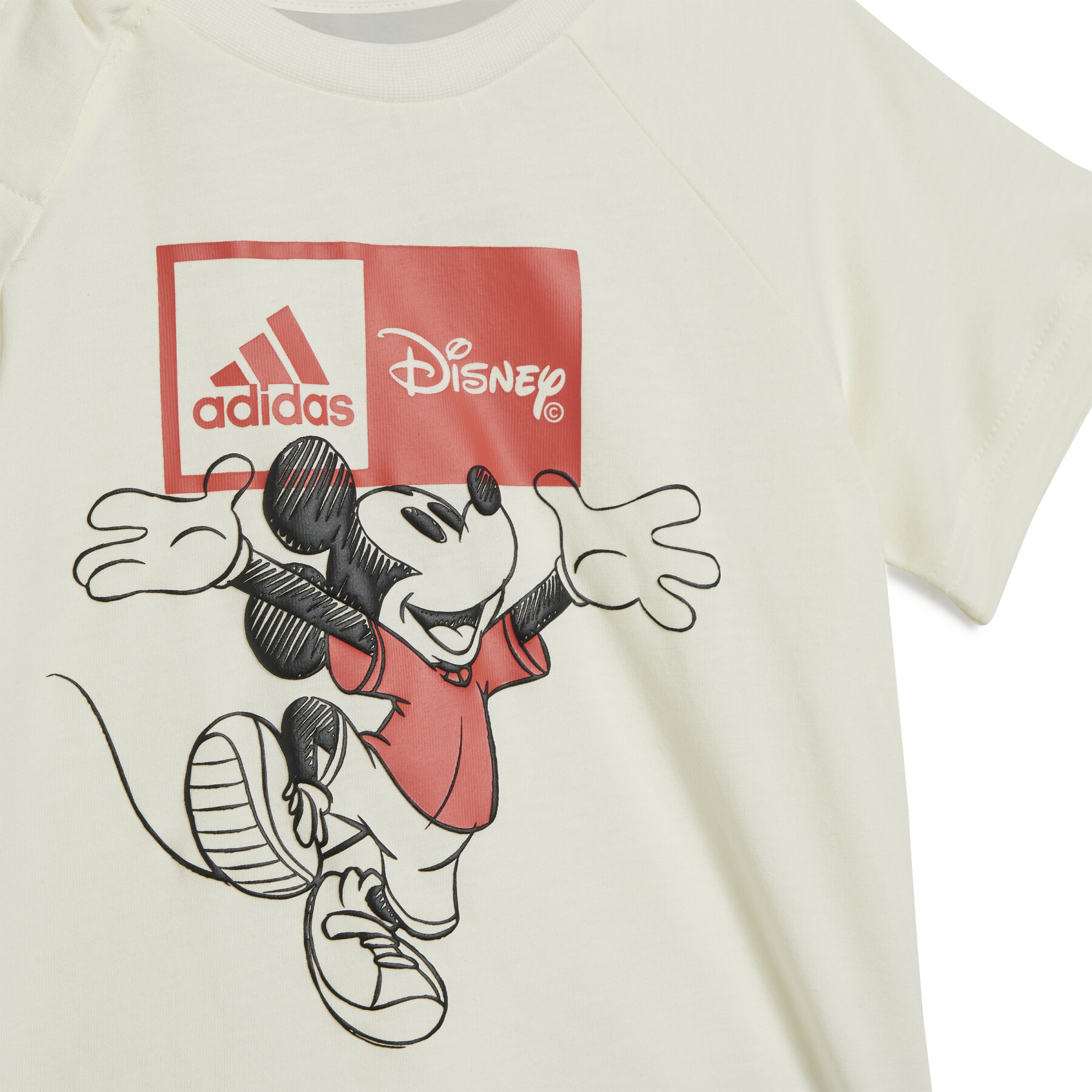 Baby t-shirt, shorts and bib set adidas Disney Mickey Mouse