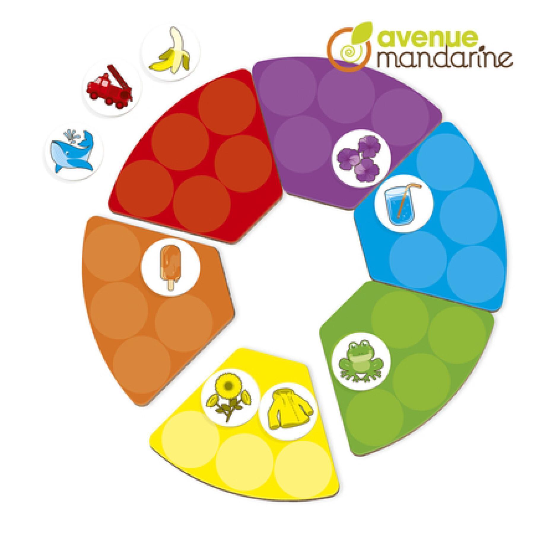 Educational games to learn colors Avenue Mandarine