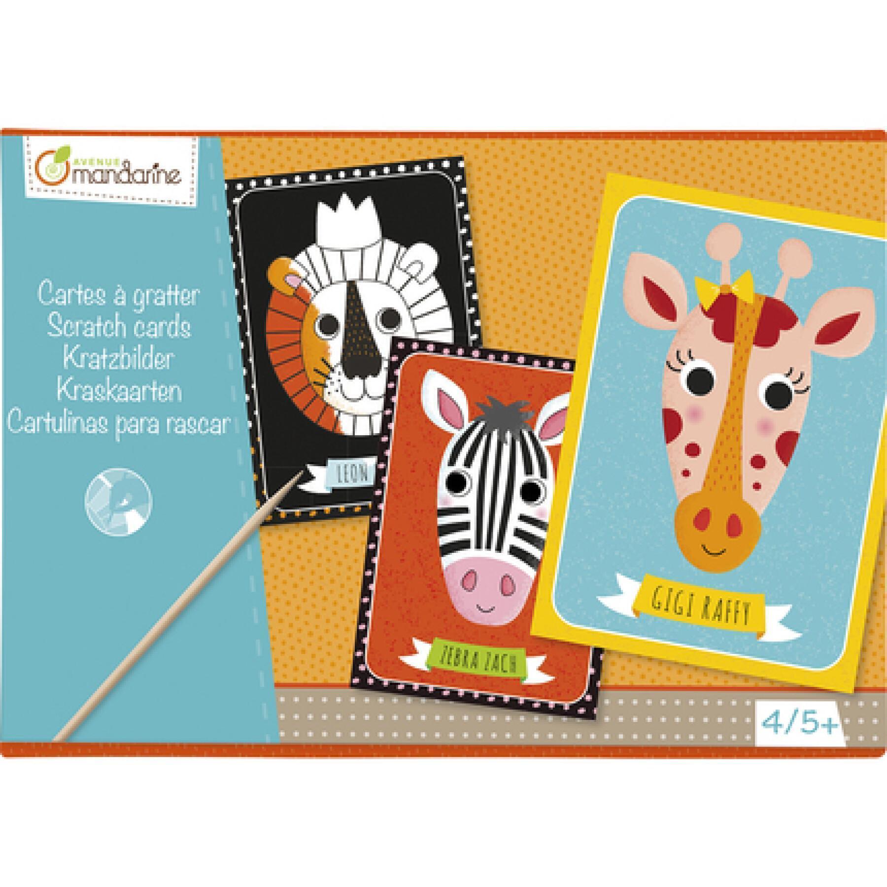 Creative box of scratch cards Avenue Mandarine
