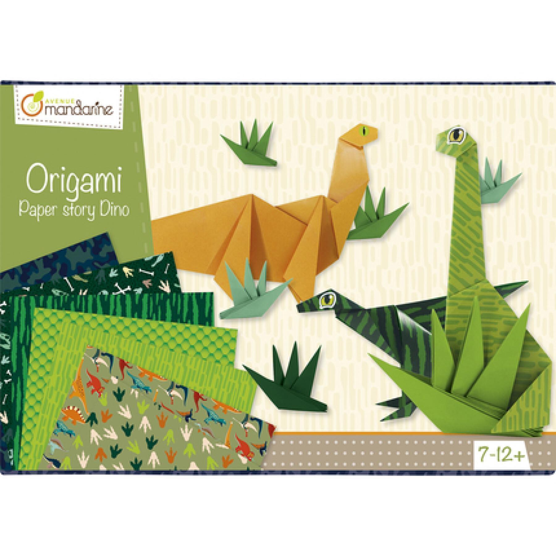 Creative box - origami dino Avenue Mandarine