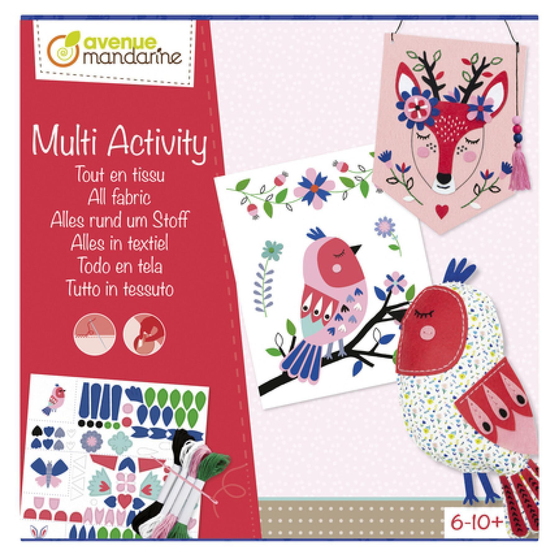 Creative all-fabric box Avenue Mandarine Multi Activity