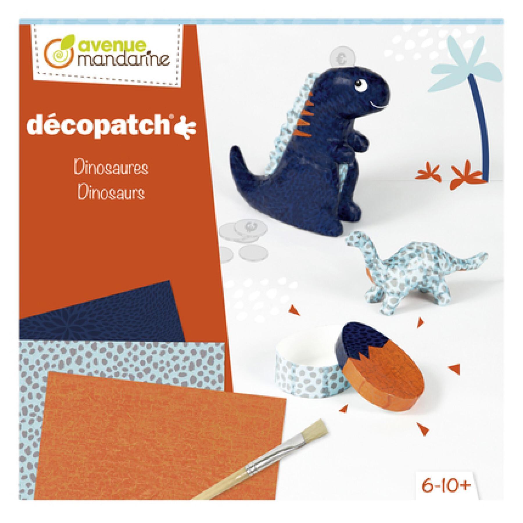 Dinosaurs creative decopatch box Avenue Mandarine