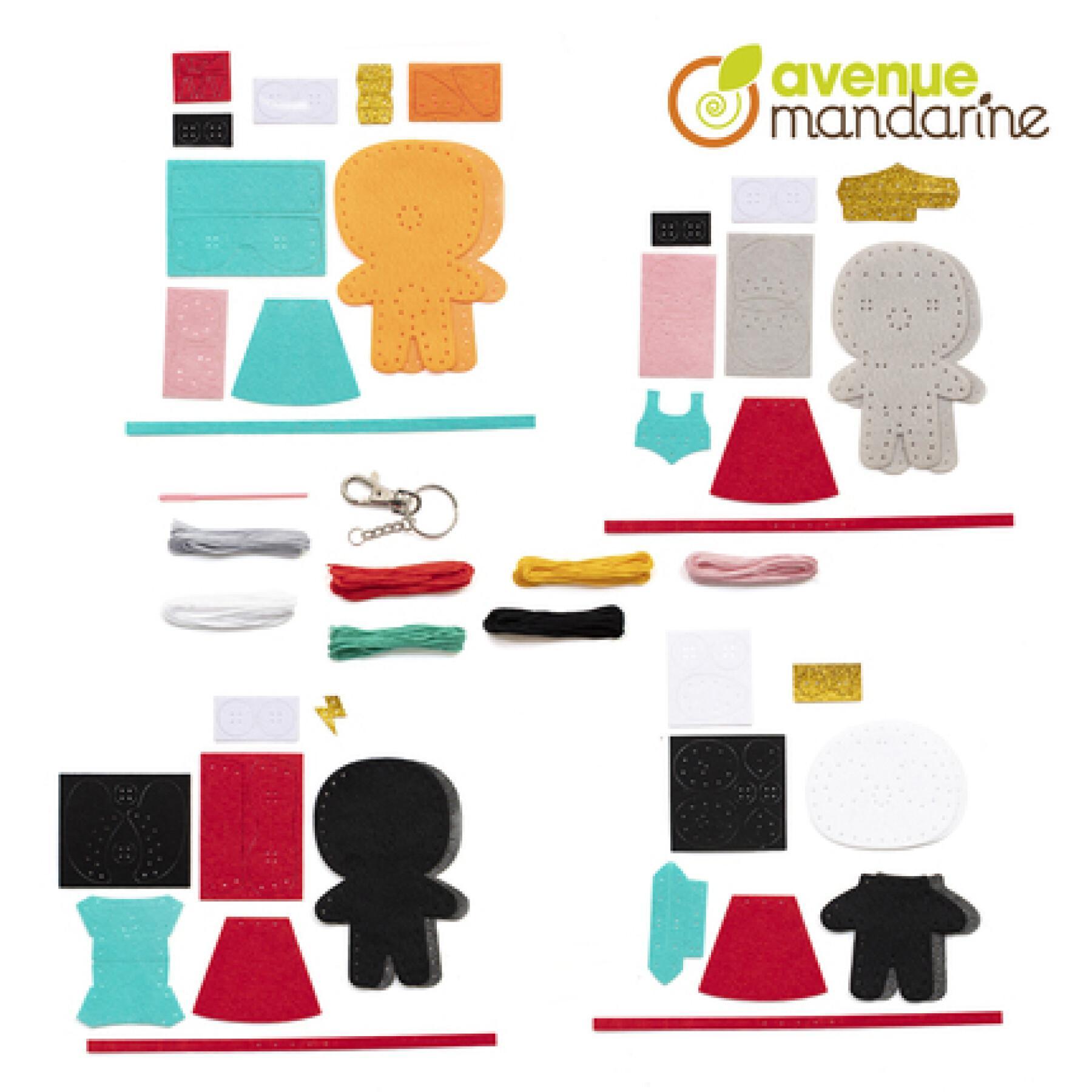 Sewing kit Avenue Mandarine Mini Couz'IN Super Héros