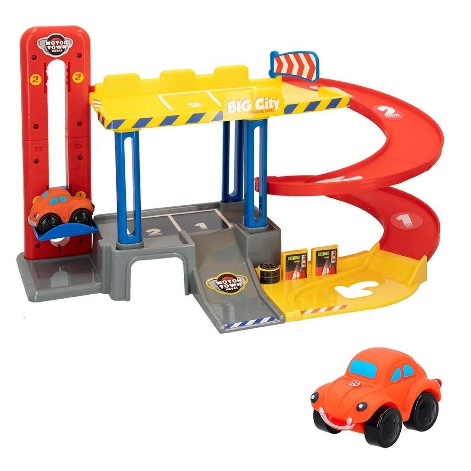 Vehicle garage motor town Bat-y Toys