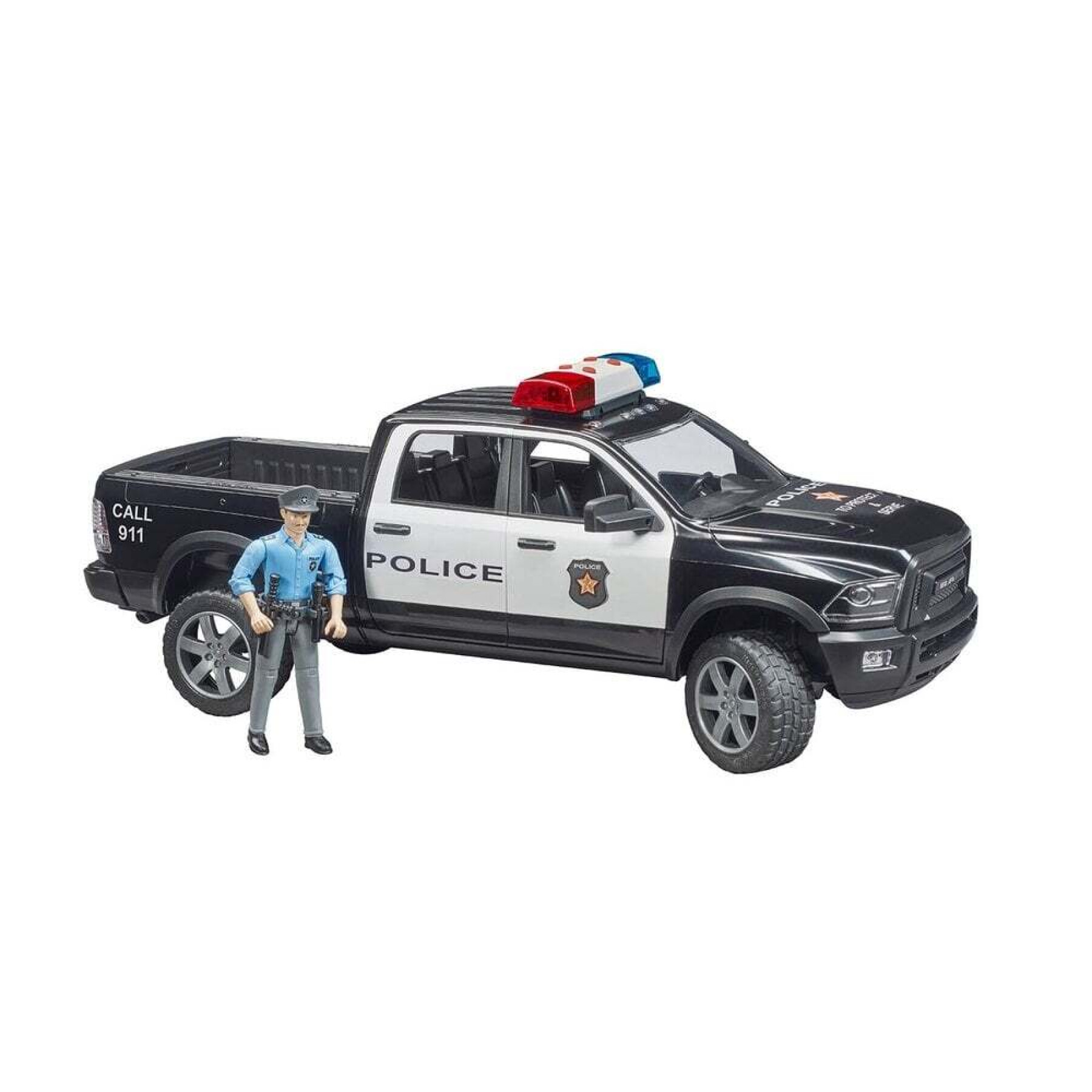 Car games - ram 2500 police truck with policeman Bruder