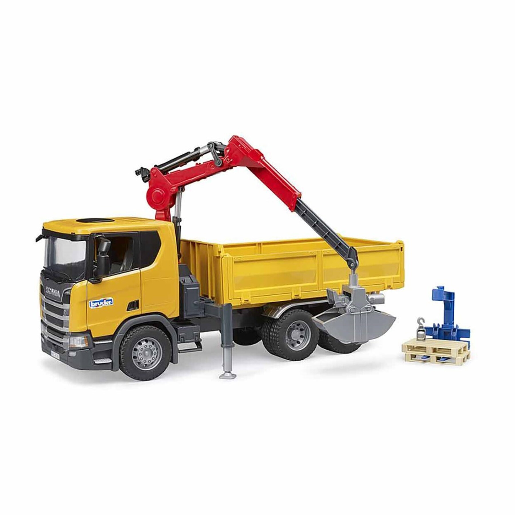 Car games - scania super 560r construction truck with accessories Bruder