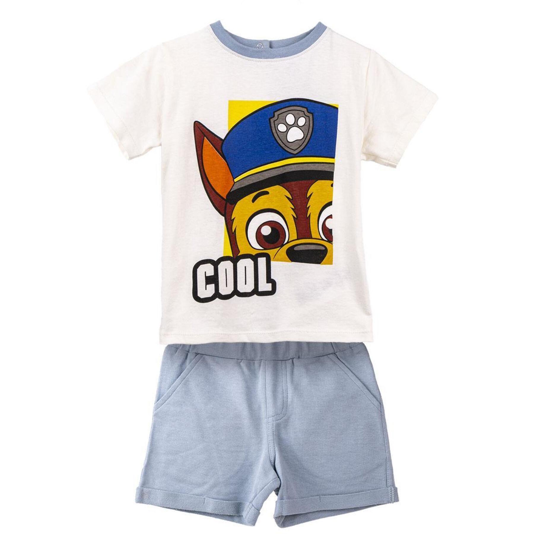 Baby t-shirt and shorts set Cerda French Terry Paw Patrol