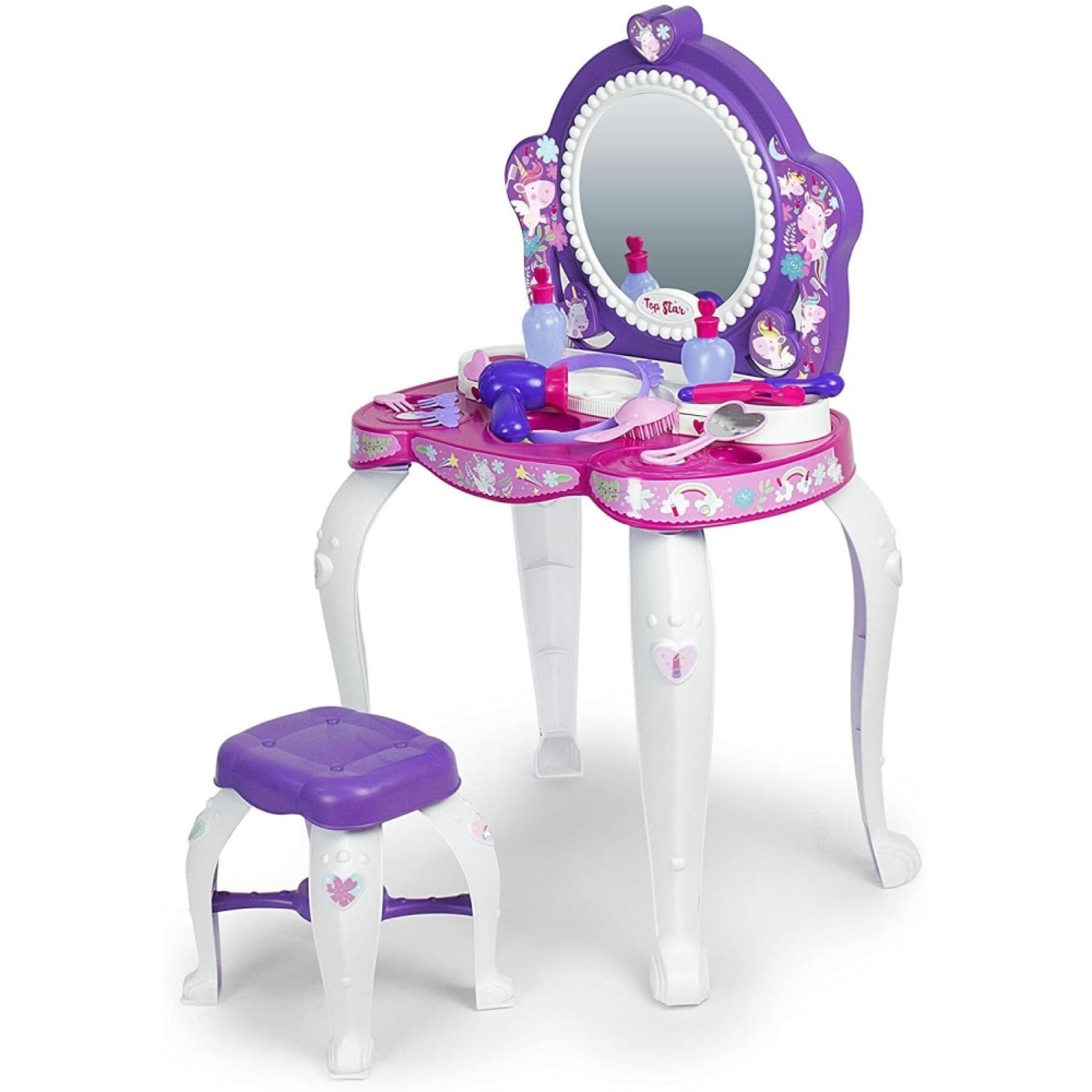 Dressing table with stool Chicos Licornes