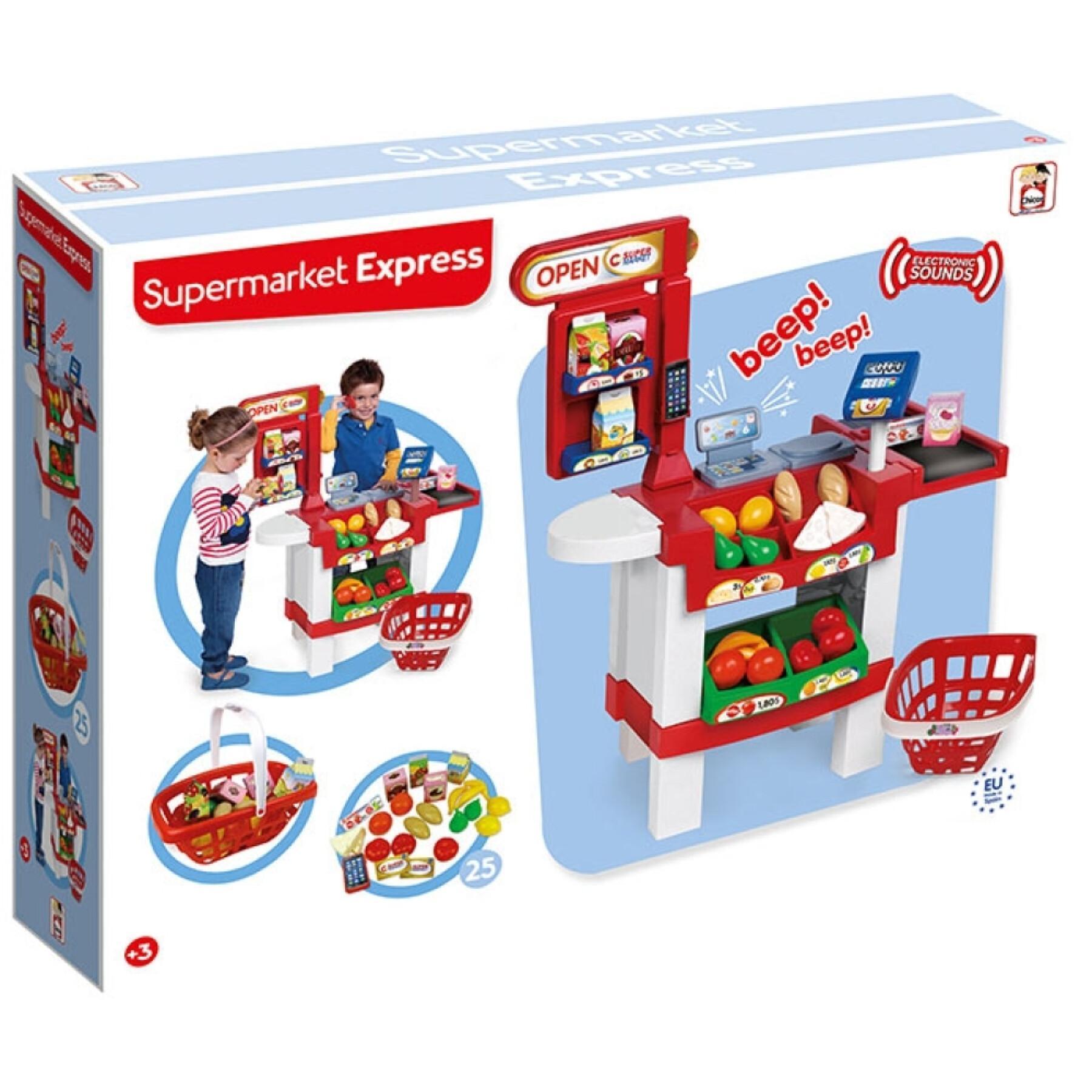 Supermarket with sounds and 25 accessories Chicos