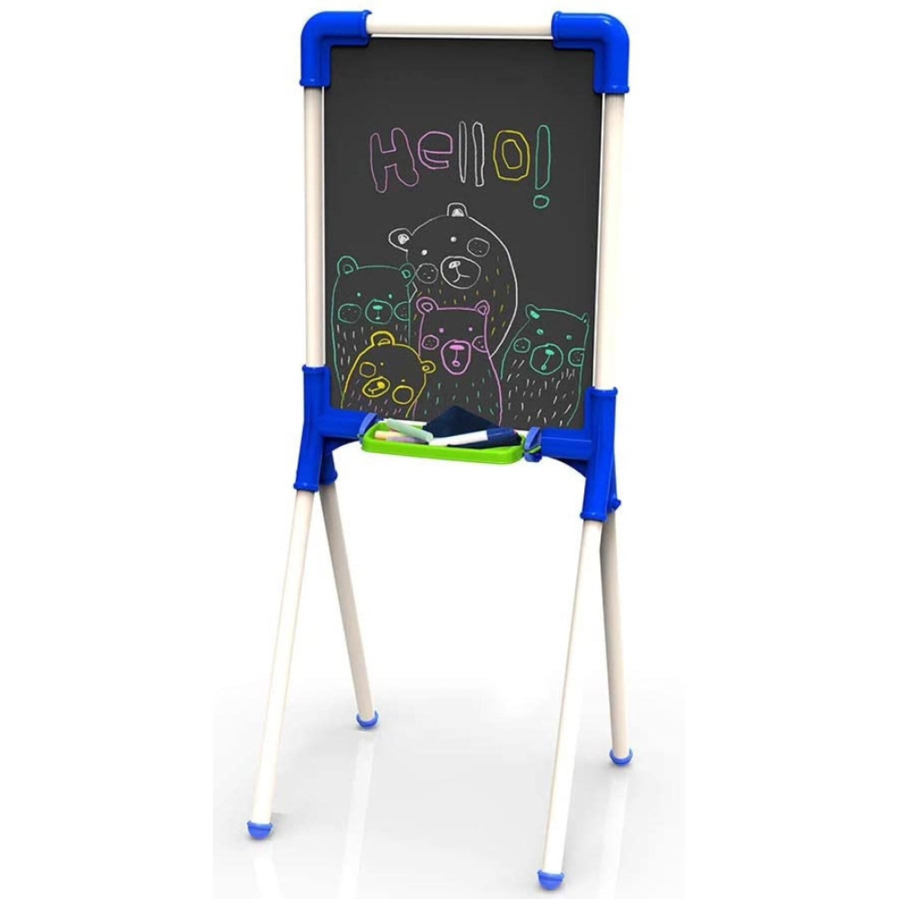 2-sided stand-up blackboard with chalk and marker Chicos