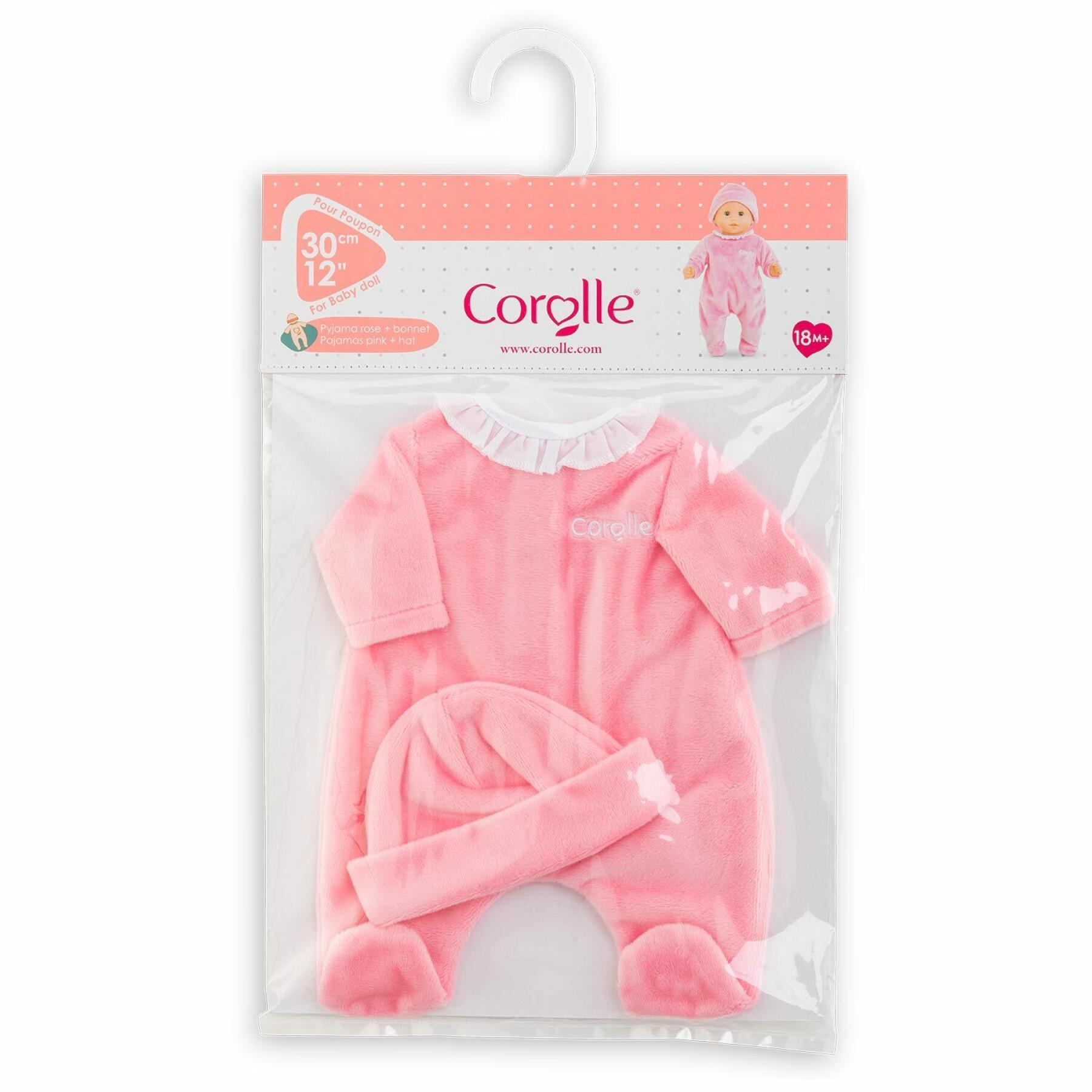 Pajamas and bonnet for baby Corolle