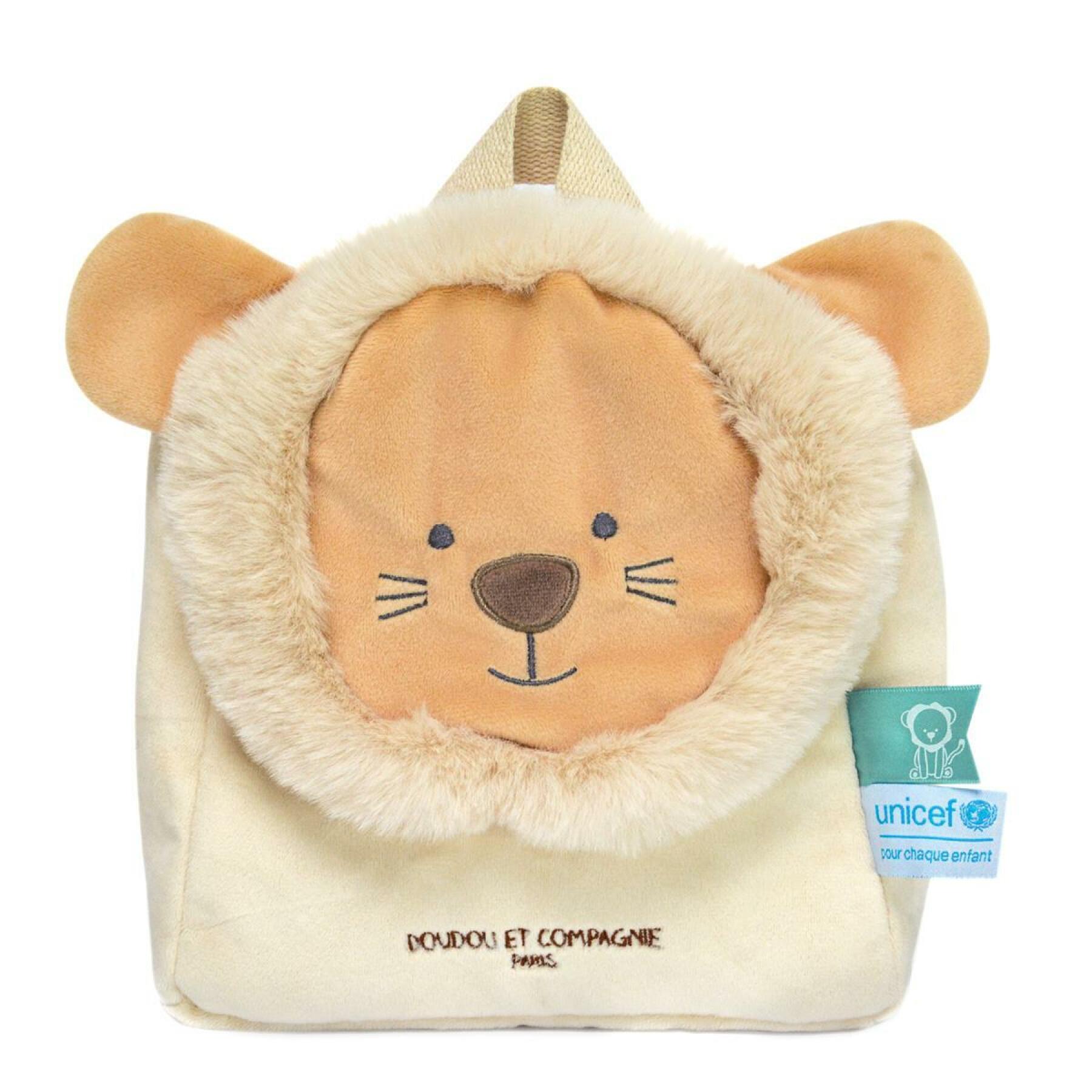 Children's backpack Doudou & compagnie Unicef - Lion