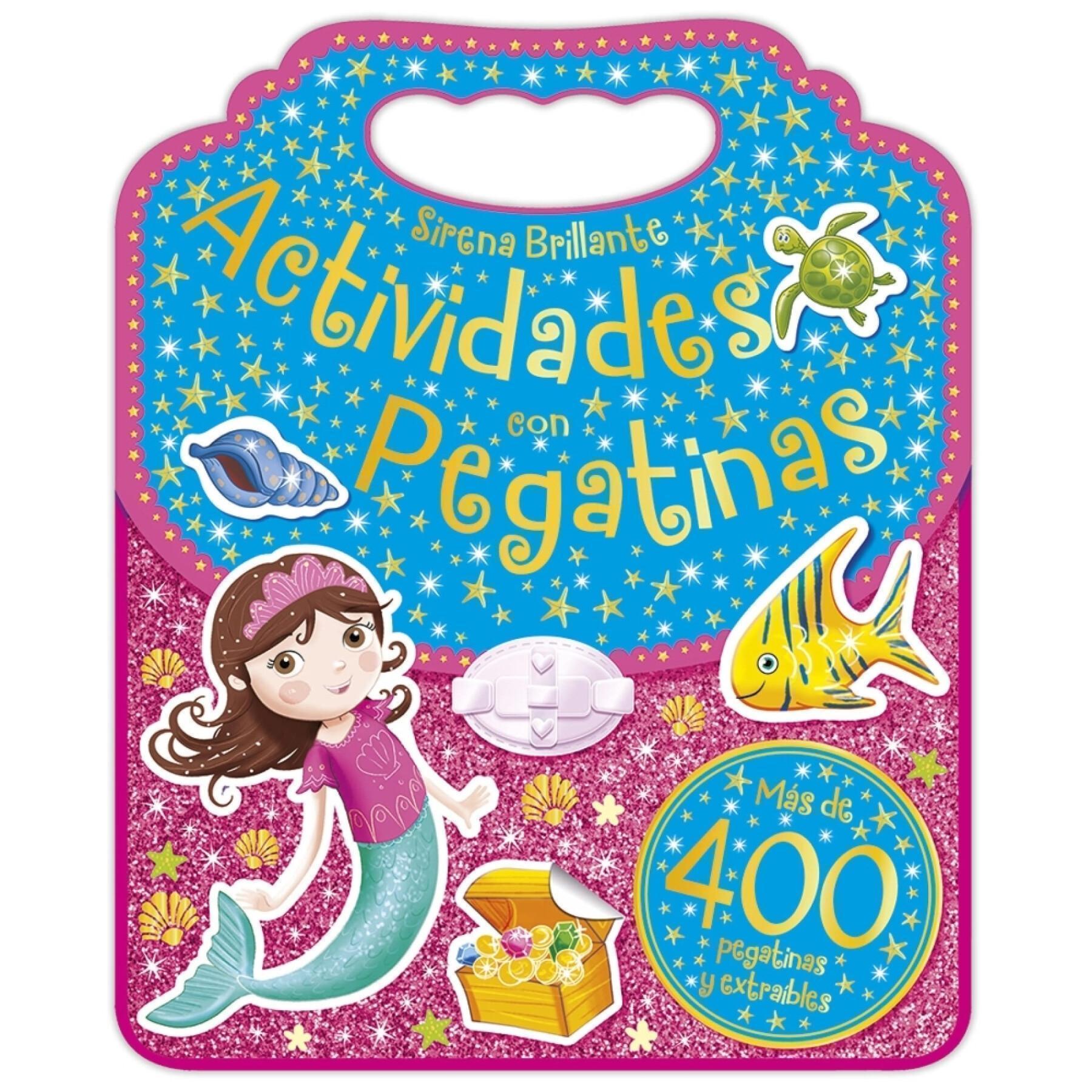 Removable book and glittery mermaid stickers Edibook