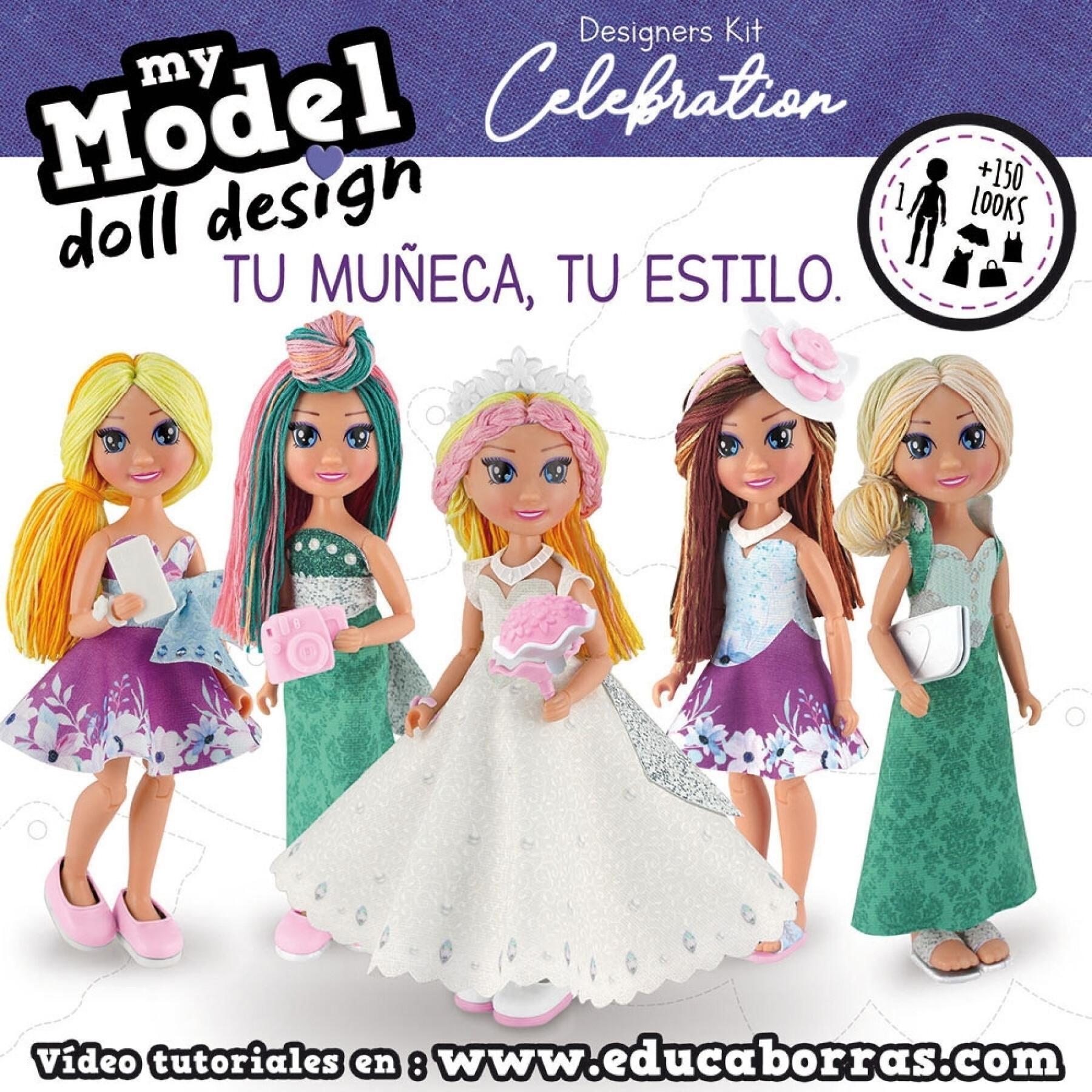 Doll clothes box Educa My Model Doll Design Celebration