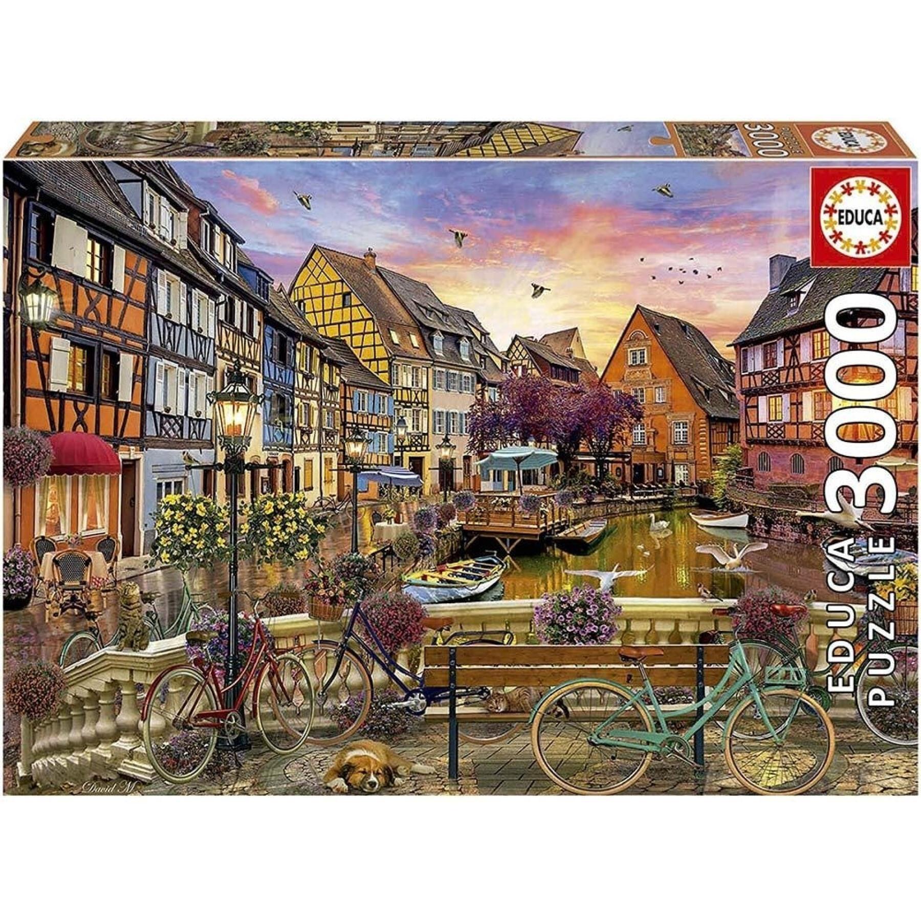3000 piece puzzle Educa Colmar-Francia