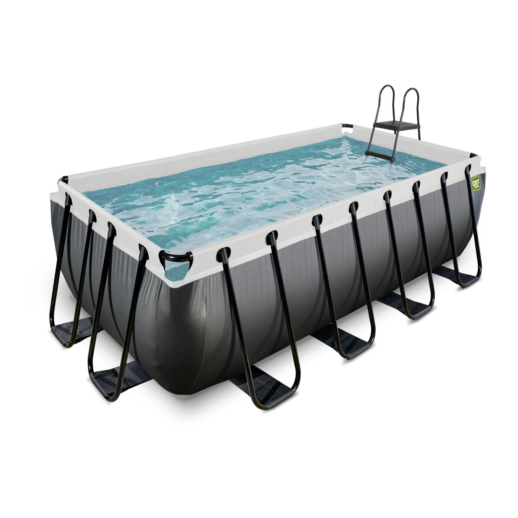 Swimming pool with sand filter pump in leather Exit Toys 400 x 200 x 122 cm