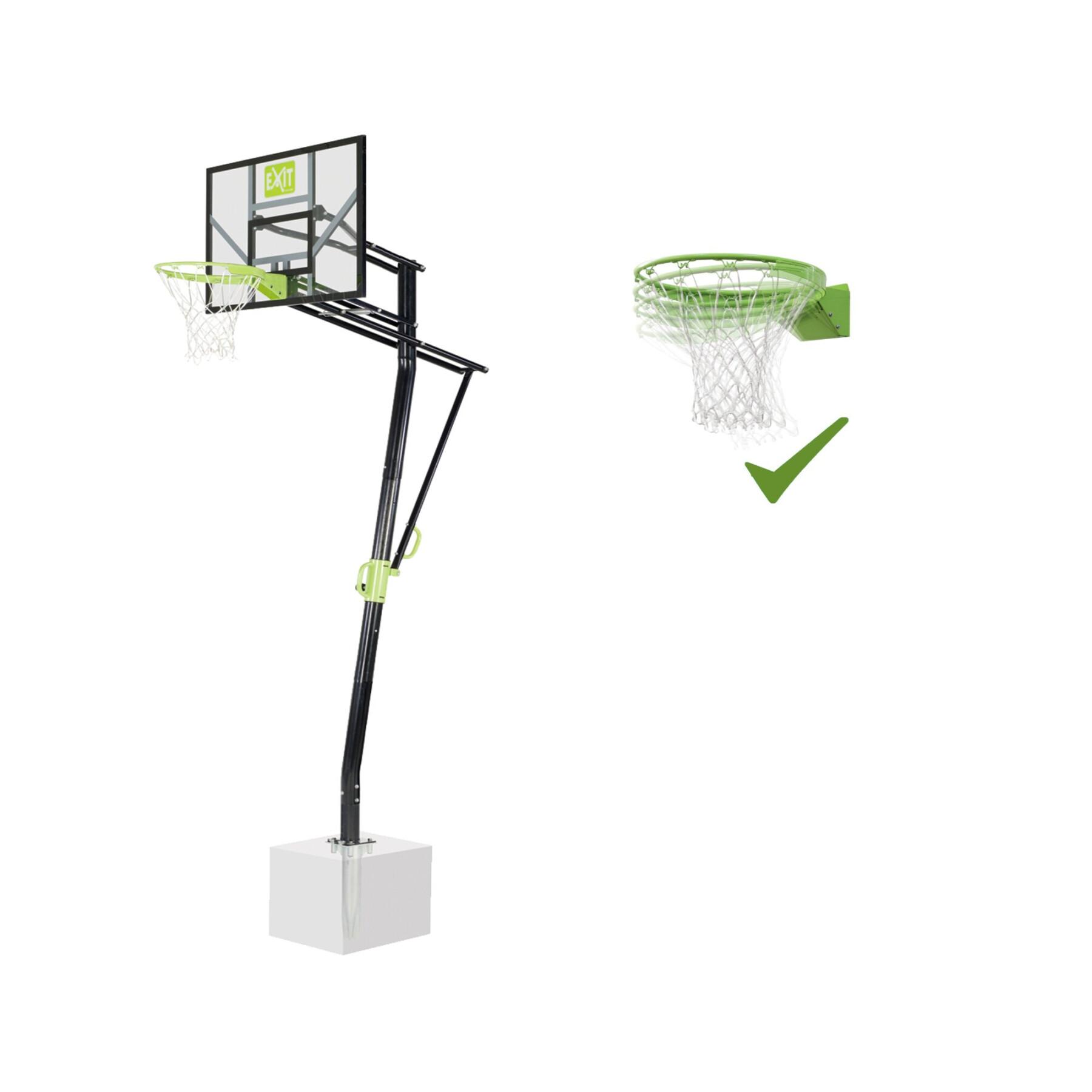 Basketball hoop for floor mounting and dunk circle Exit Toys Galaxy