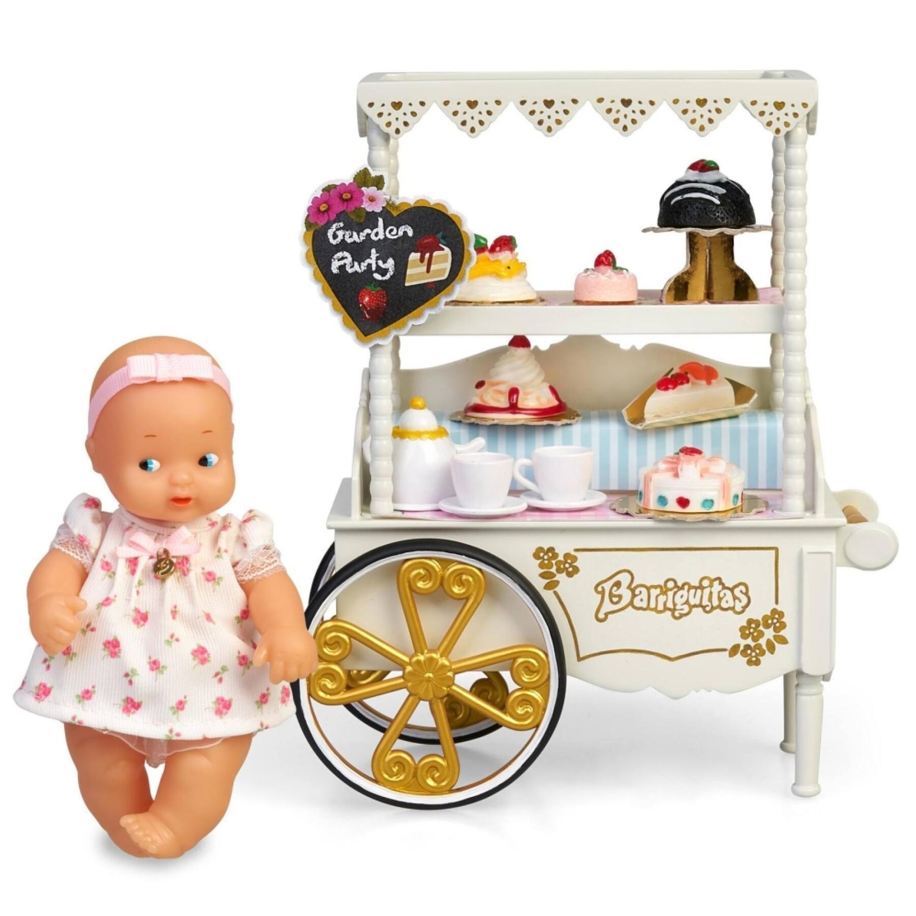 Doll and snack cart Famosa