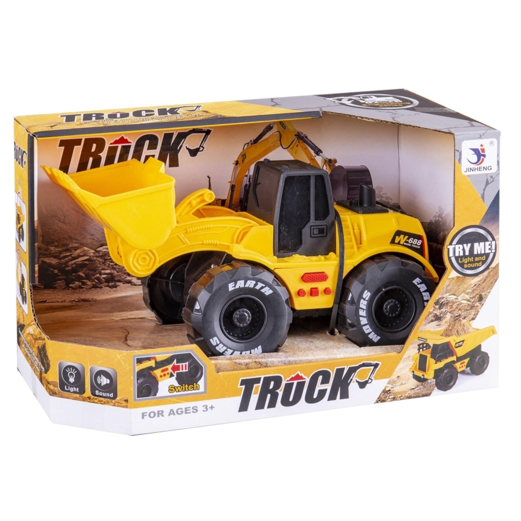 Friction excavator car games with sound and light Fantastiko 26 cm