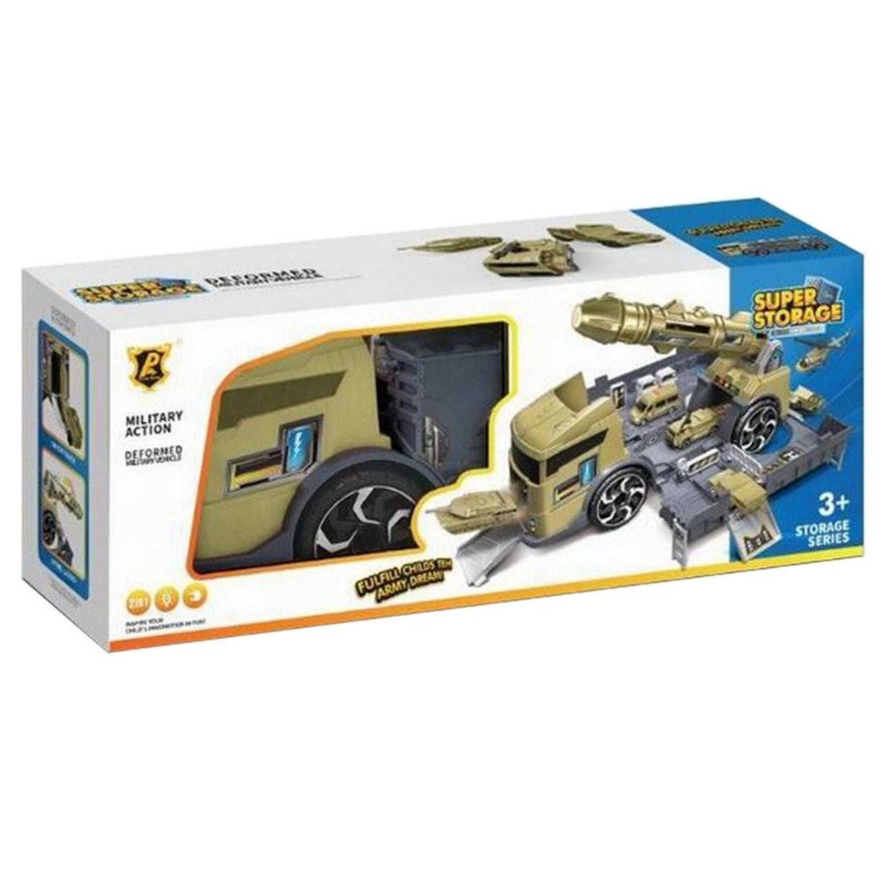 Military garage truck + accessory box Fantastiko