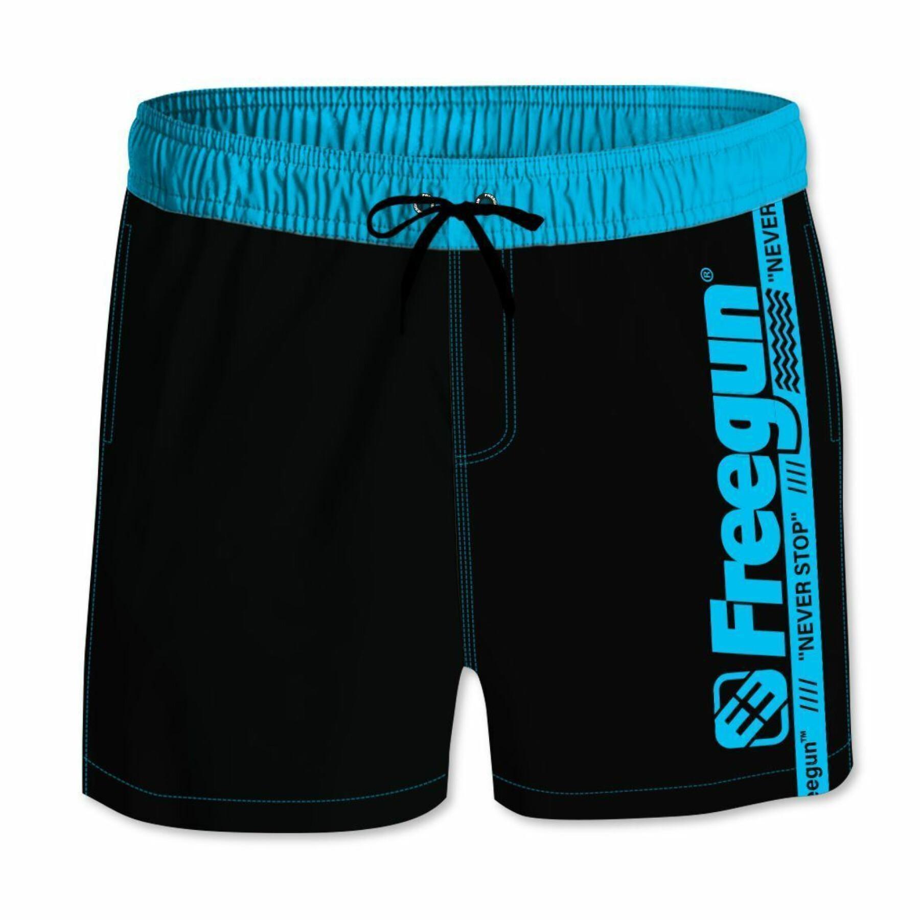 Short swim shorts with all-elastic waistband for children Freegun
