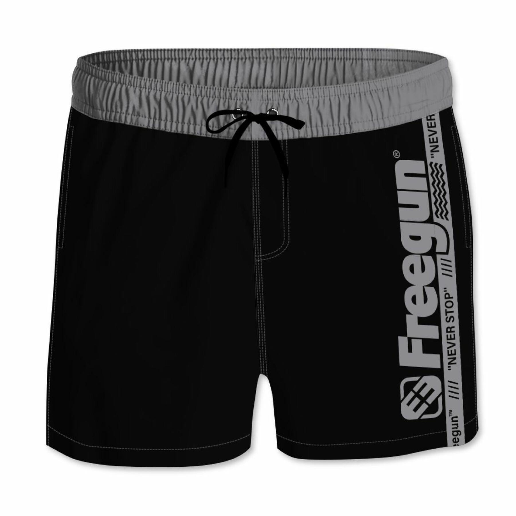 Short swim shorts with all-elastic waistband for children Freegun