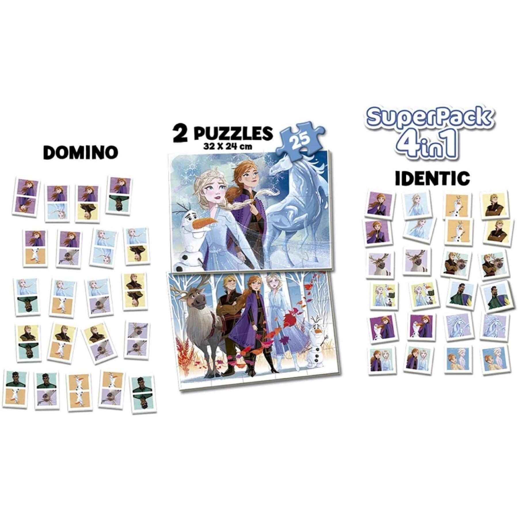 4 in 1 puzzle Frozen Superpack