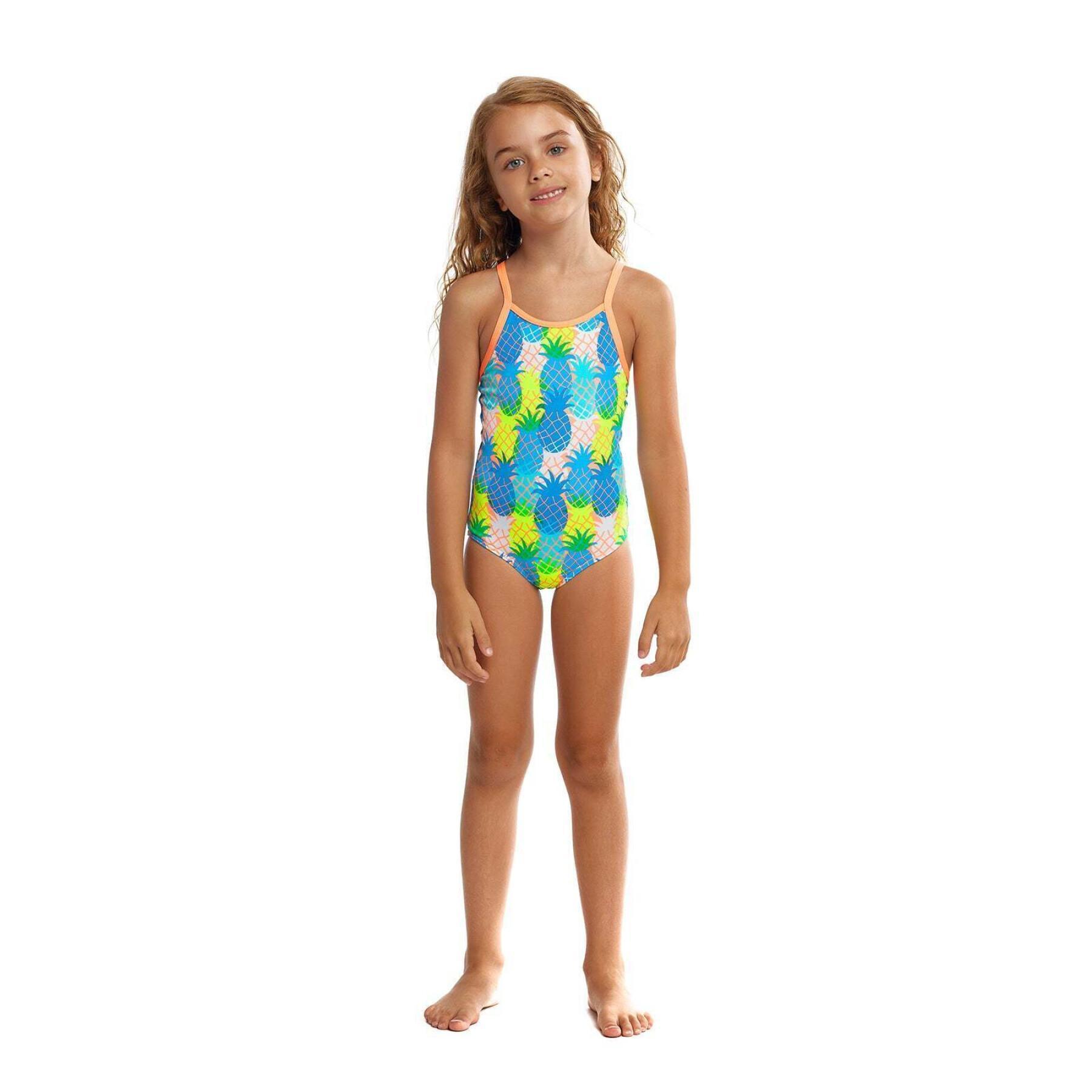 1-piece belted swimsuit for baby girls Funkita Frill One