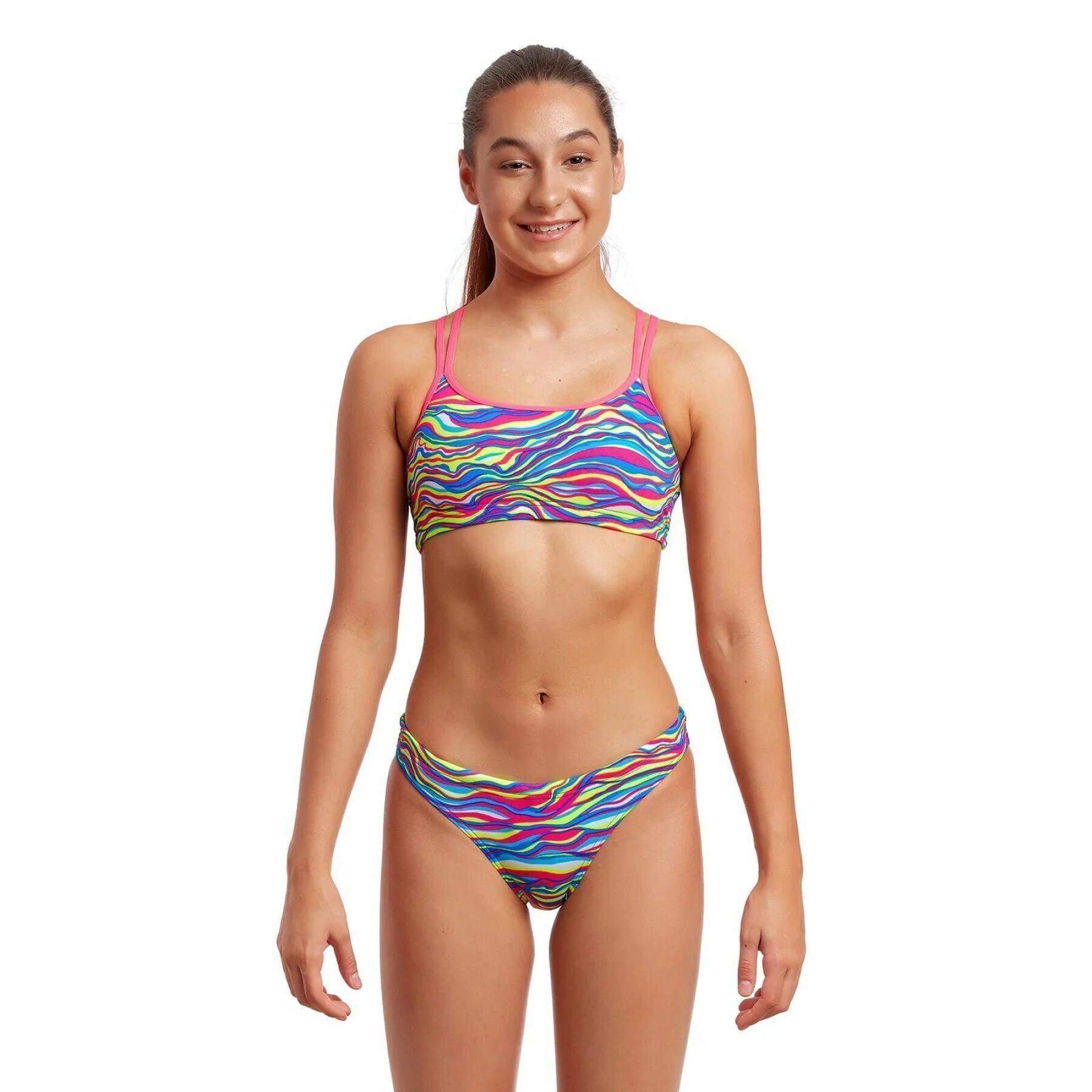 2-piece swimsuit for girls Funkita Eco Criss Cross