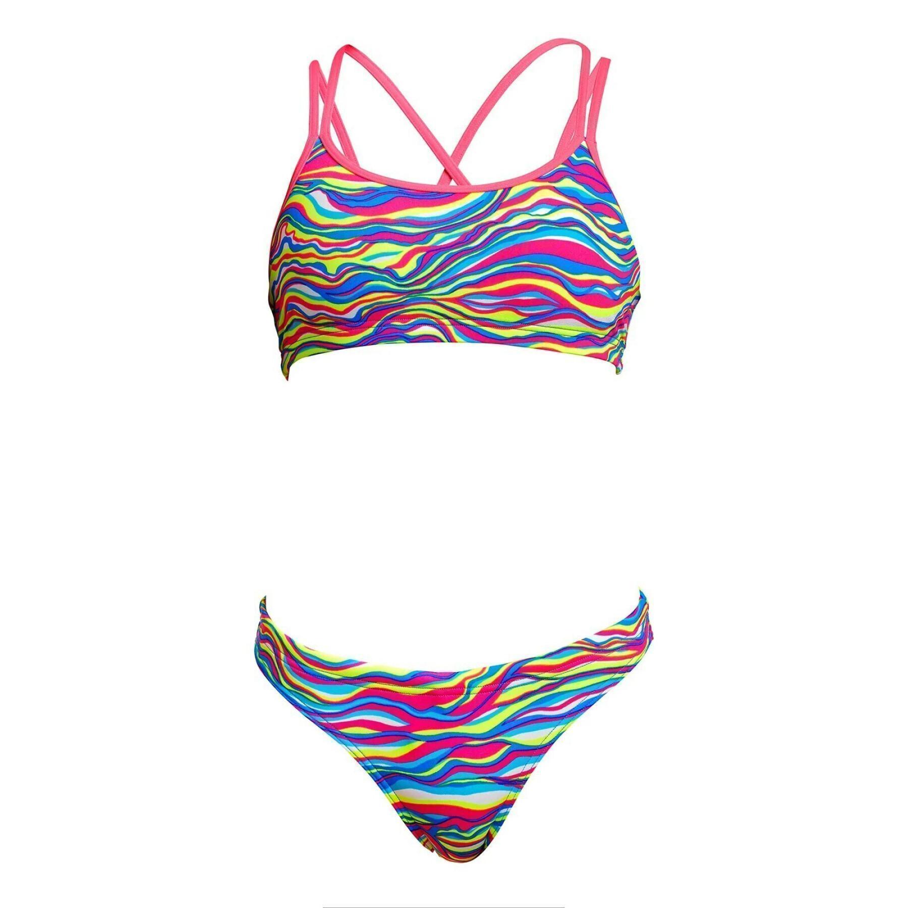 2-piece swimsuit for girls Funkita Eco Criss Cross