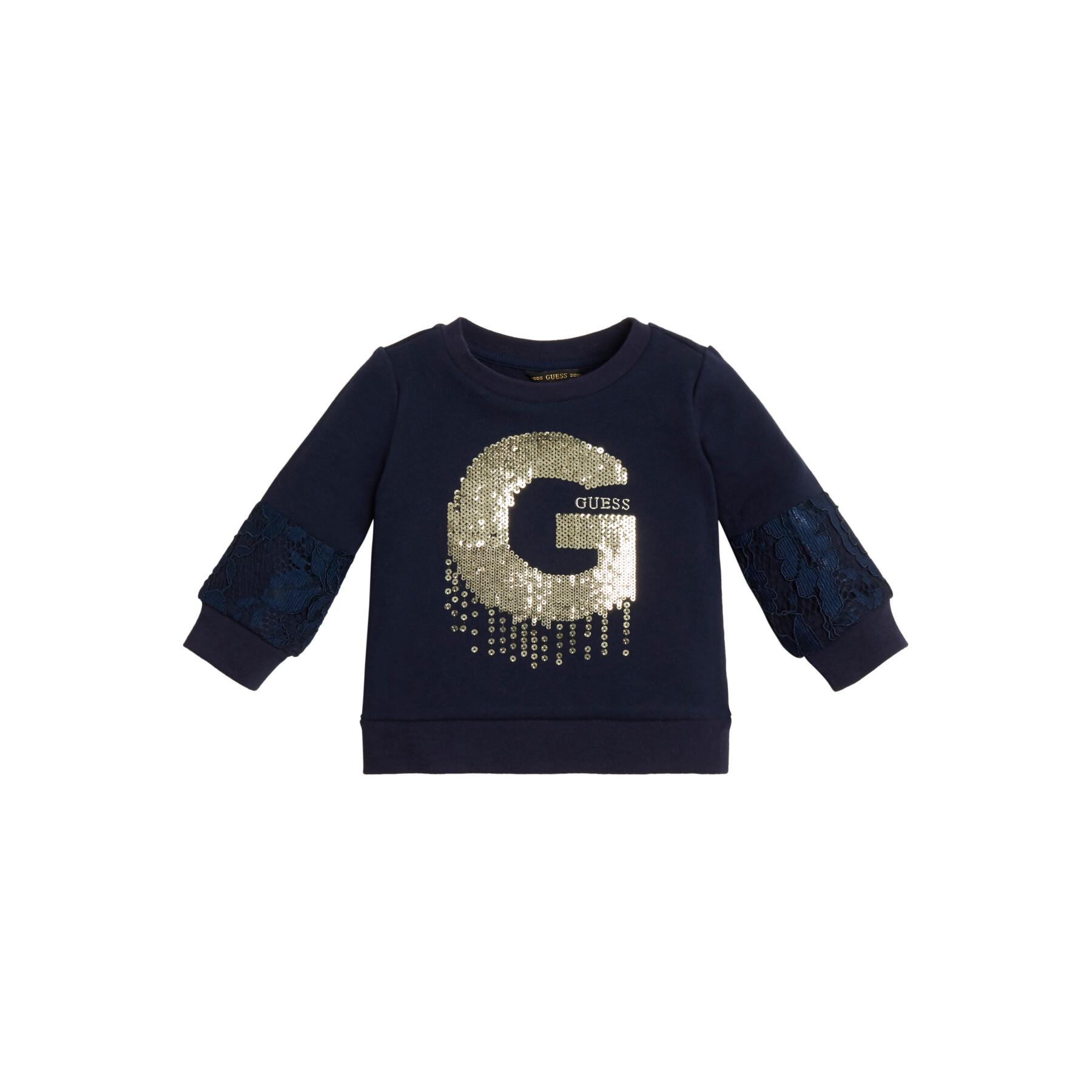 Sweatshirt lace pattern baby girl Guess Active