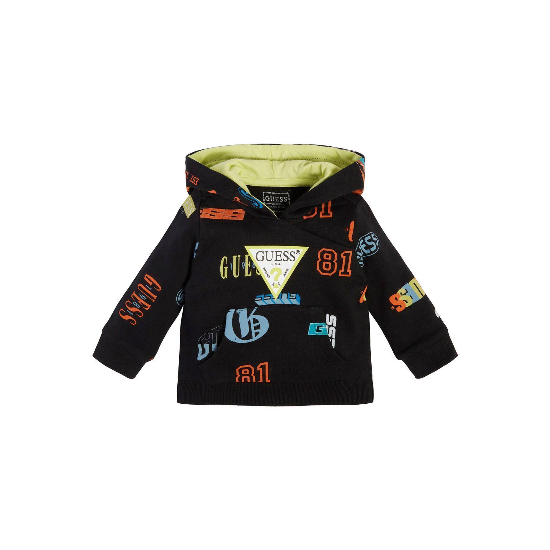 Sweat baby boy cotton hoodie Guess