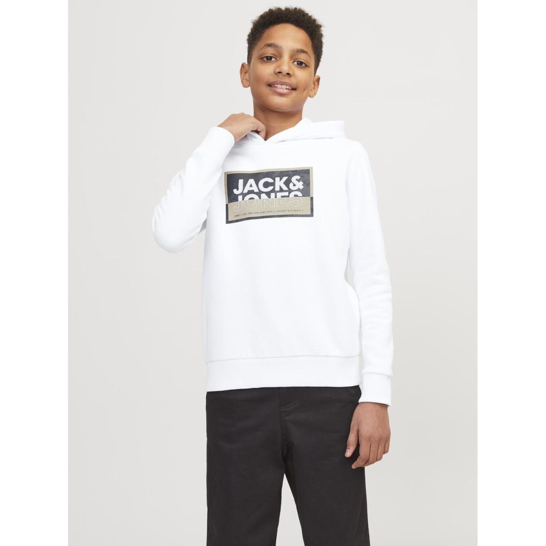 Printed hooded sweatshirt for kids Jack & Jones Logan