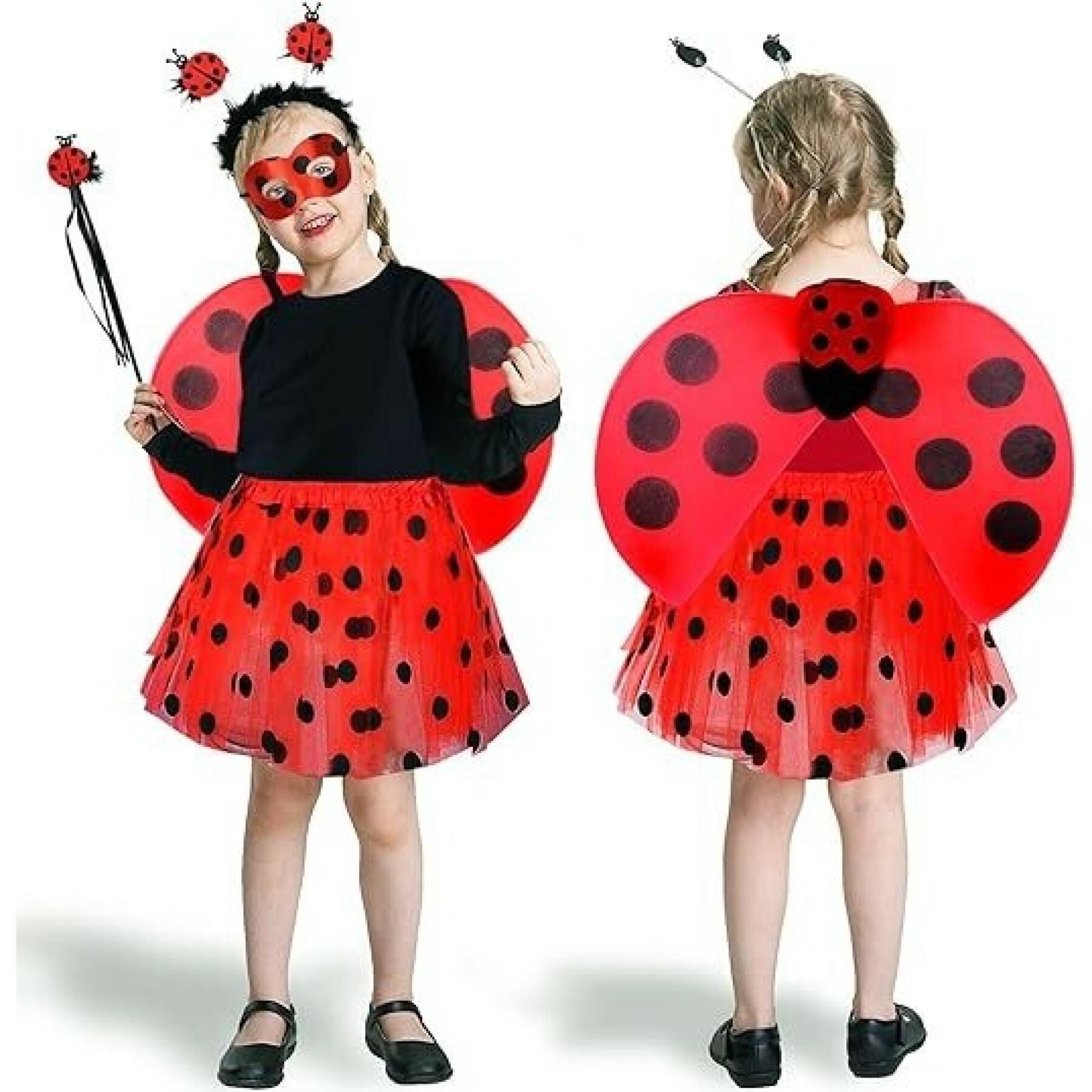 Ladybug dress with wand and headband Jemini