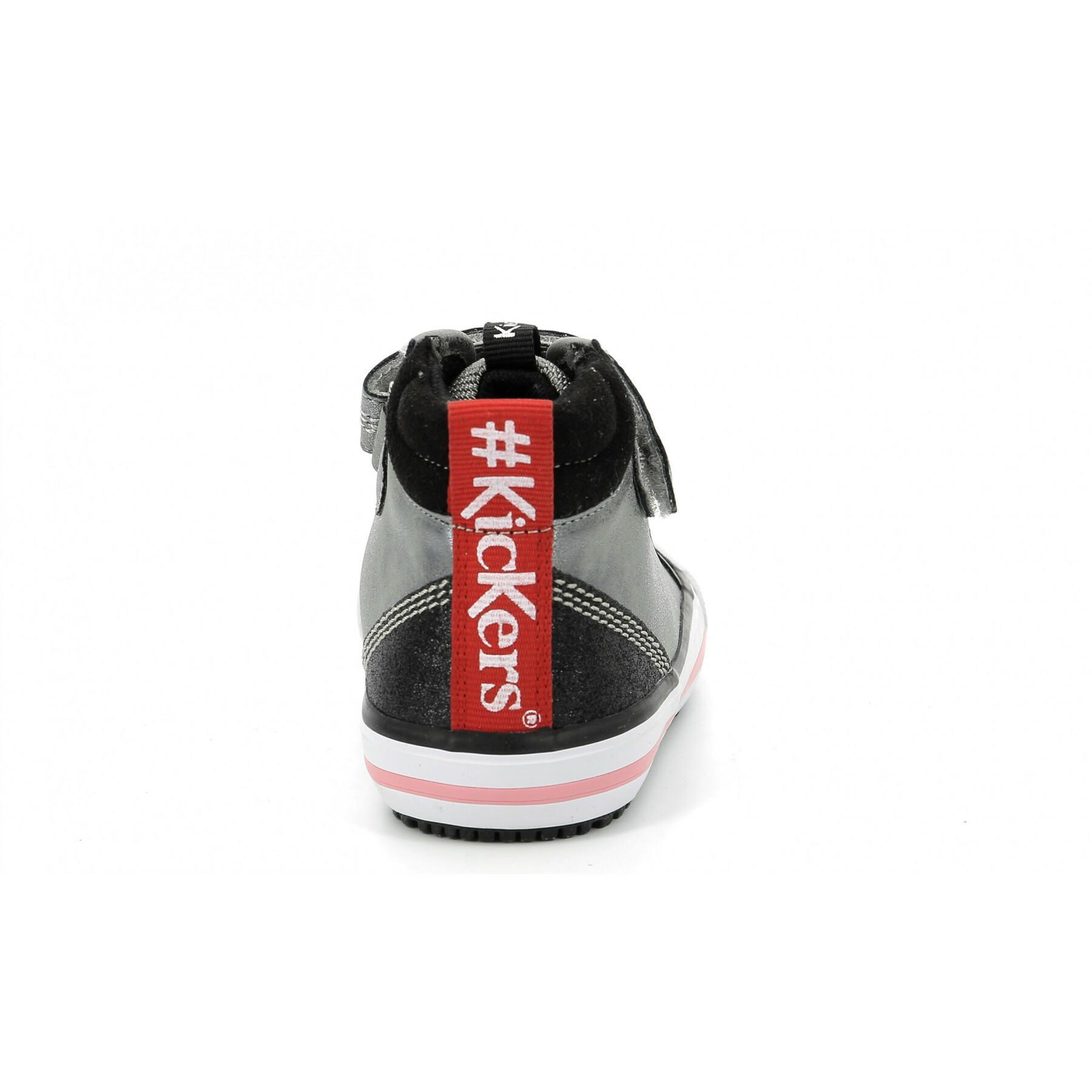 Baby girl sneakers Kickers Geckira Hi