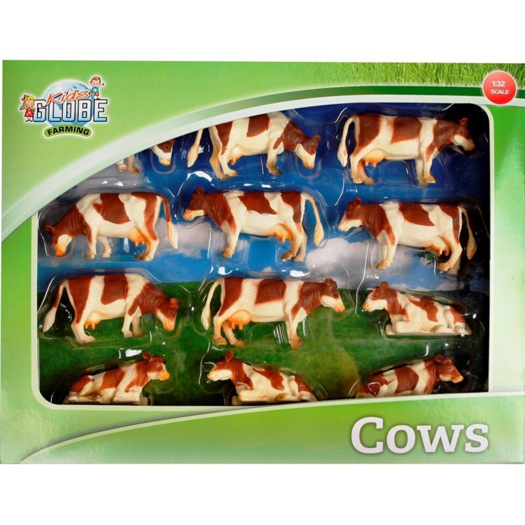 Figurine - Montbeliarde cows Kidsglobe (x12)