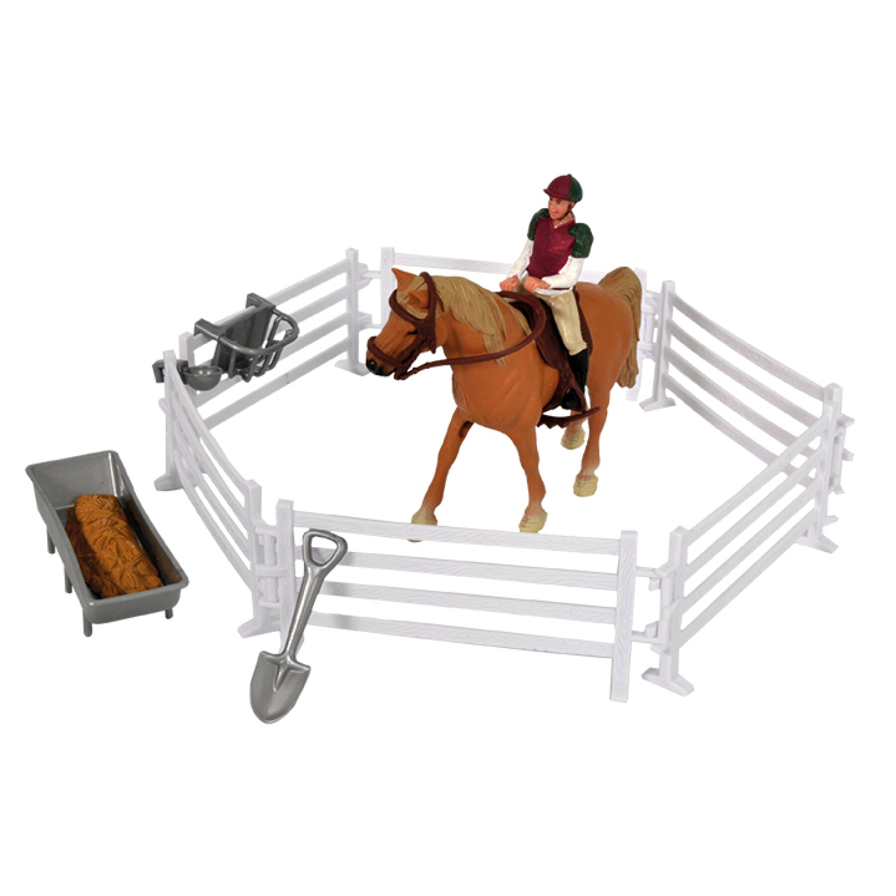 Horse figurine, rider and accessory Kidsglobe