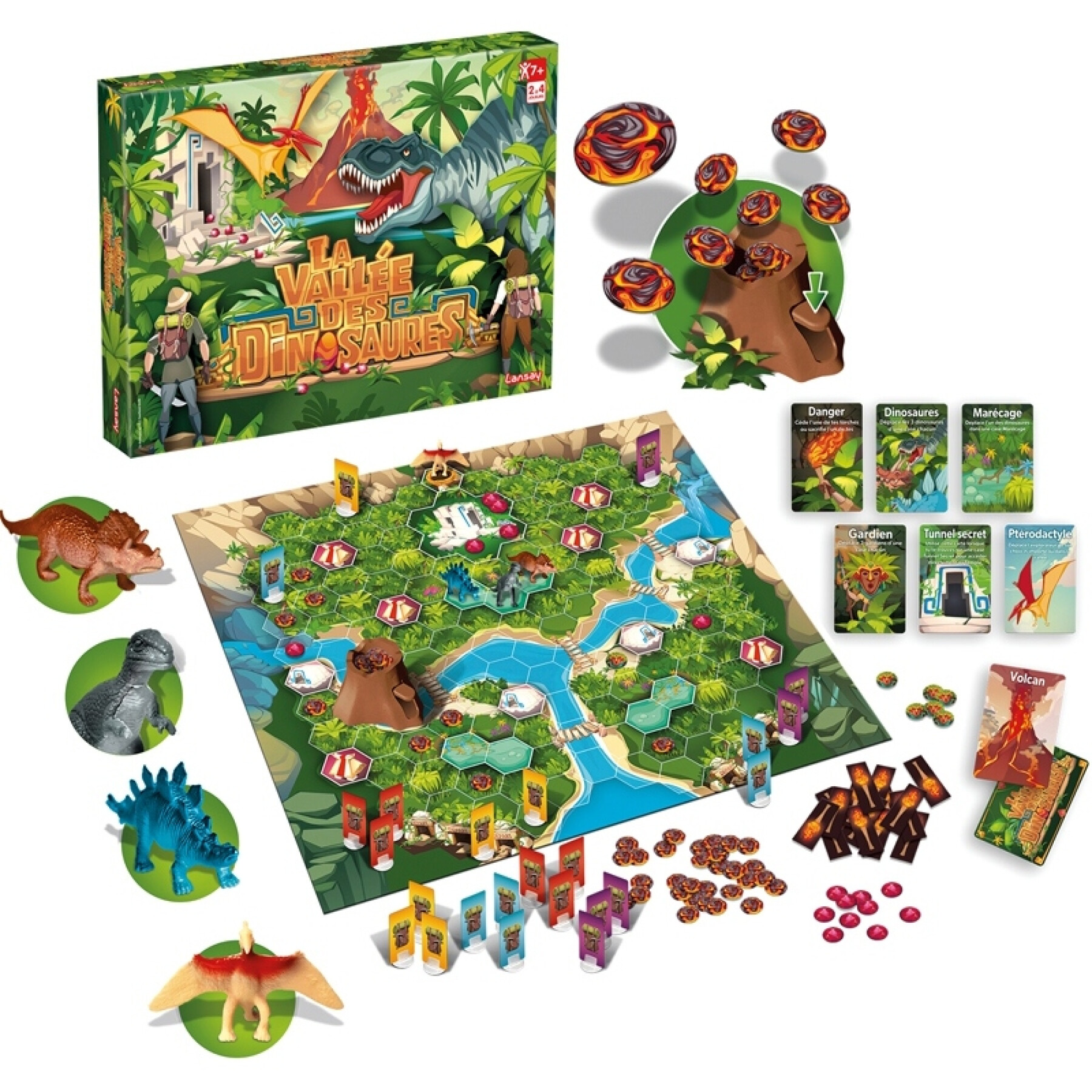 Dinosaur Valley board game Lansay