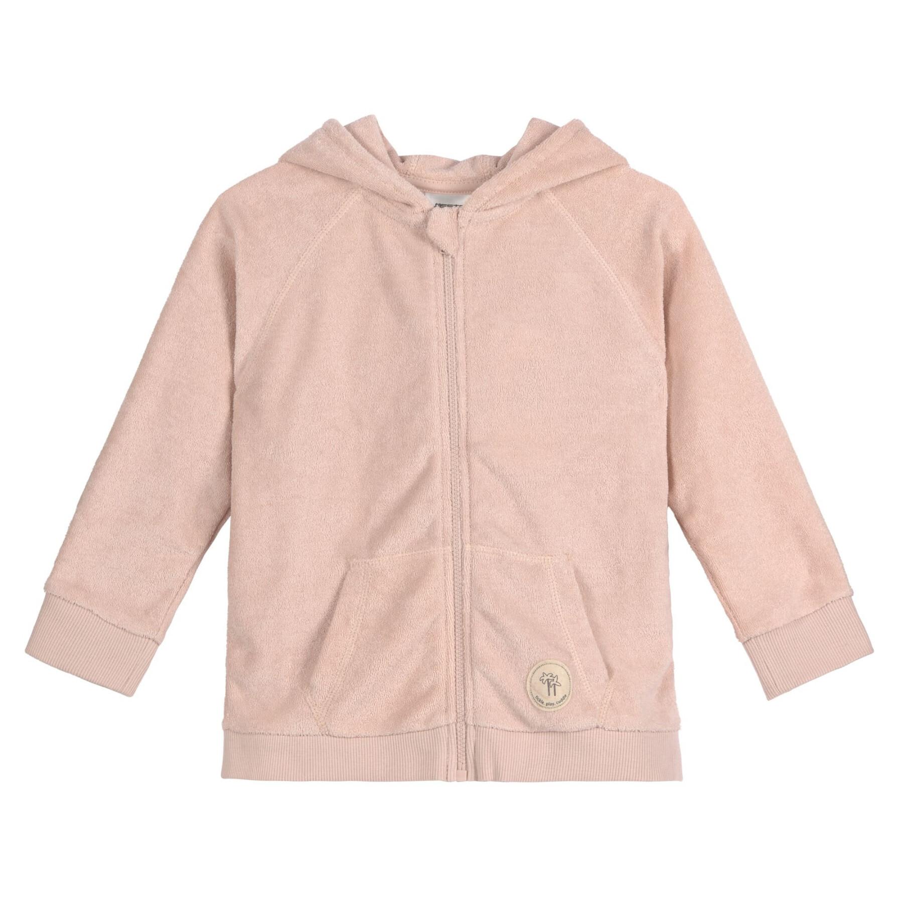Hooded zipped jacket for babies Lässig Terry