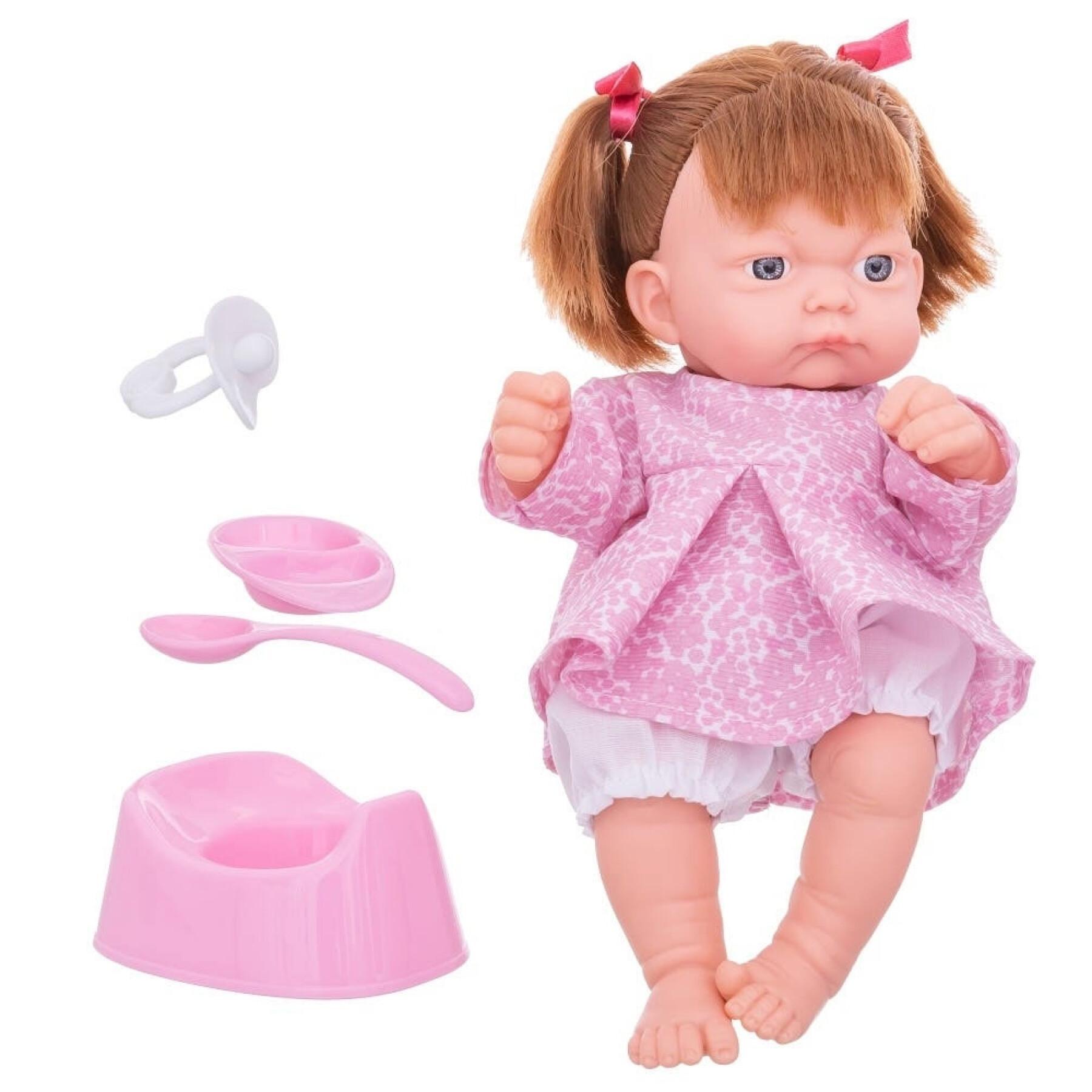 Doll with food and pacifier Ledy Toys 26 cm