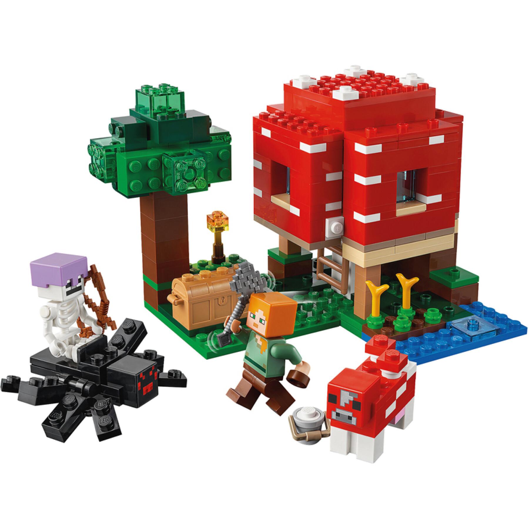 Mushroom house building sets Lego Minecrafte