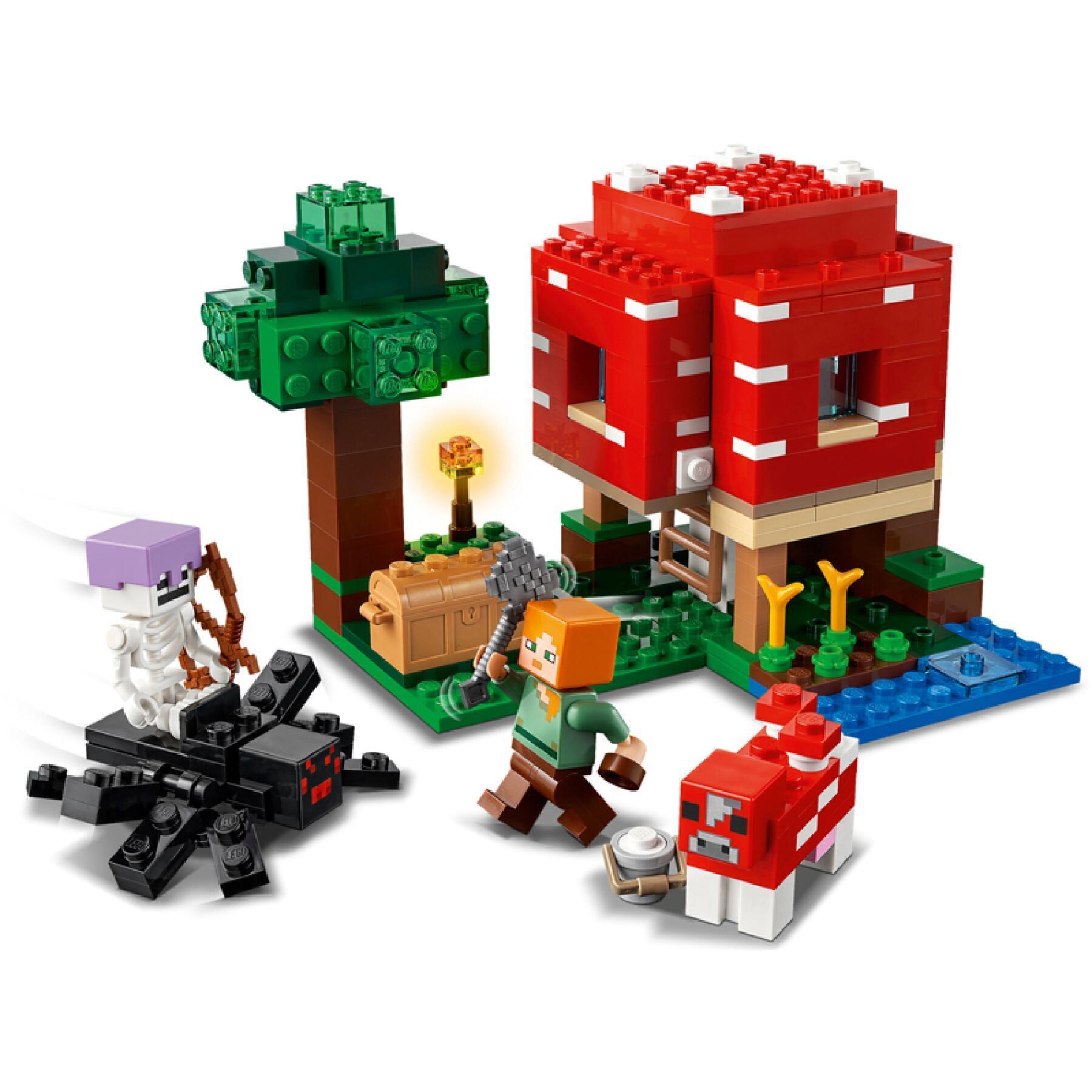 Mushroom house building sets Lego Minecrafte